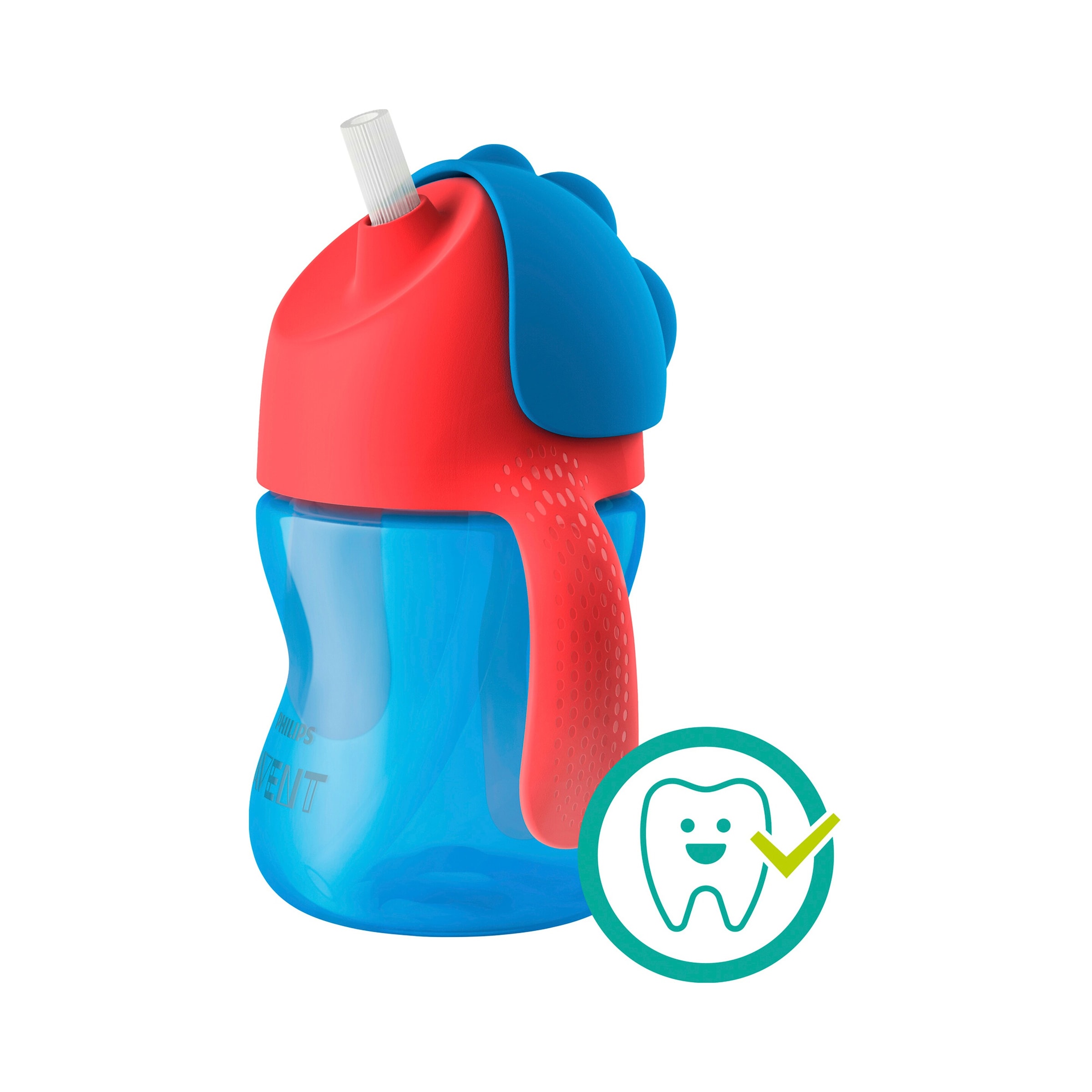 Philips Avent Trinklernbecher mit Strohhalm, SCF796/01, 200ml, 9-12M
