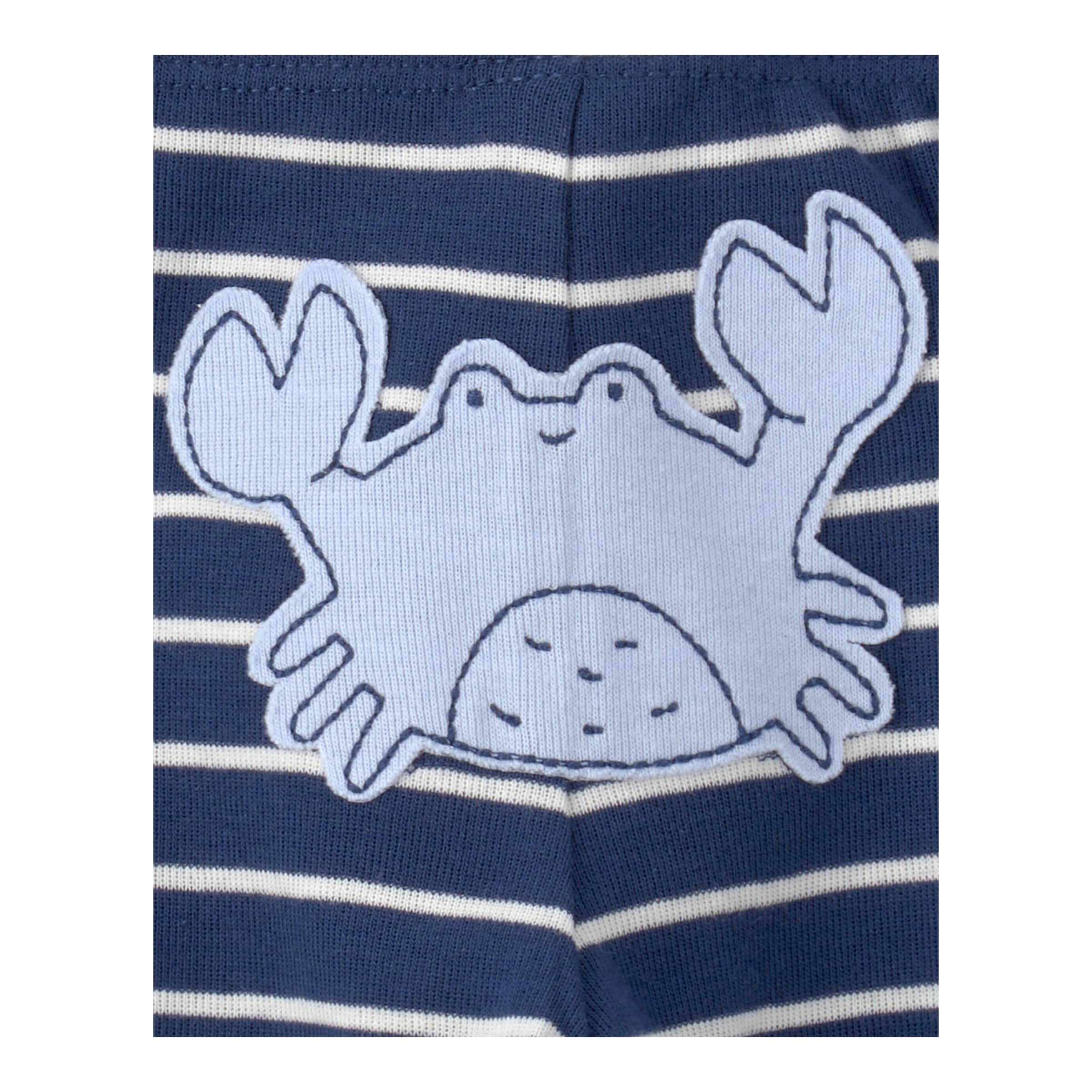 Carter's 3-tlg. Ser Bodys kurzarm und Jogginghose Ozean Ringel