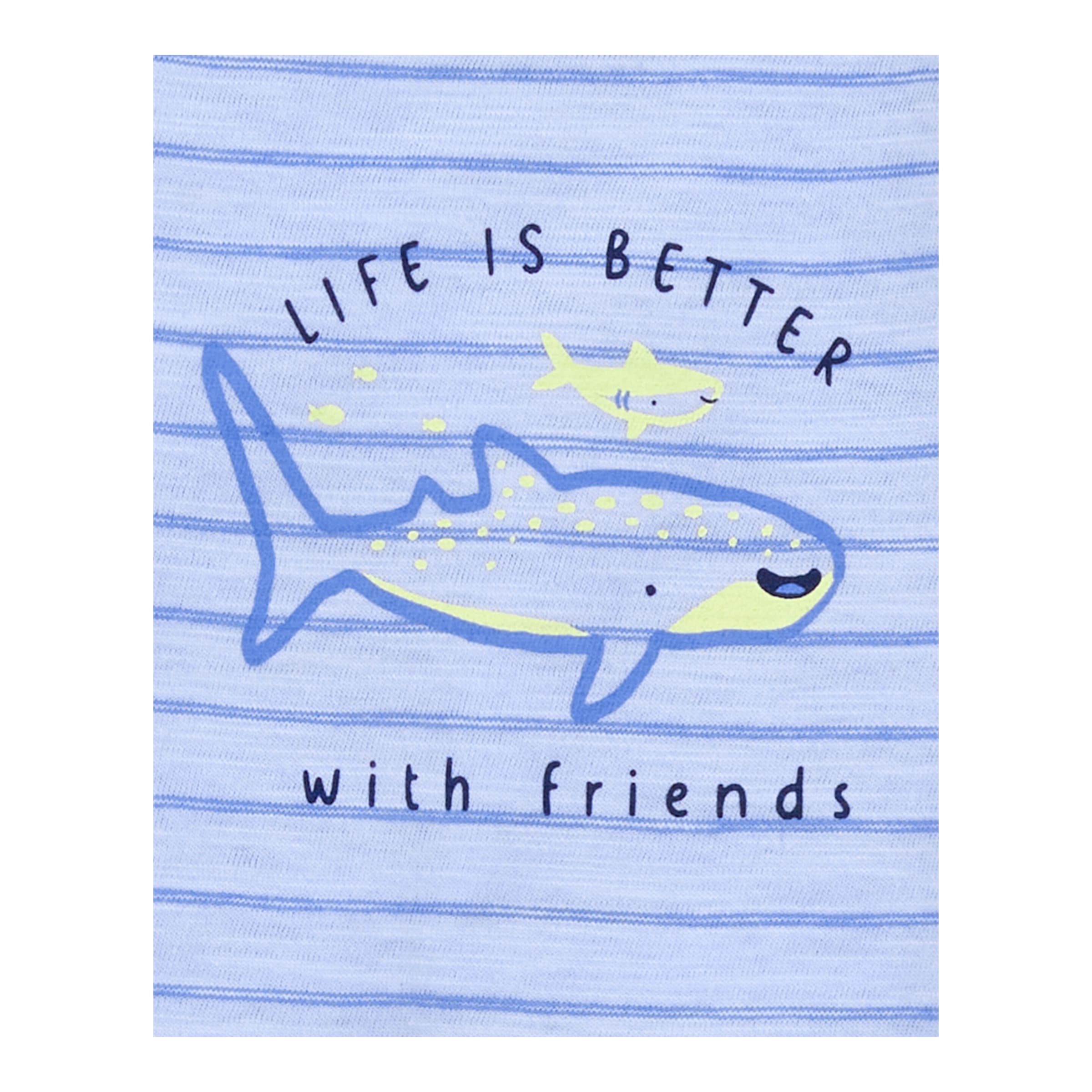 Carter's 3-tlg. Set Body kurzarm, Body ohne Arm und Joggighose Ringel Wale