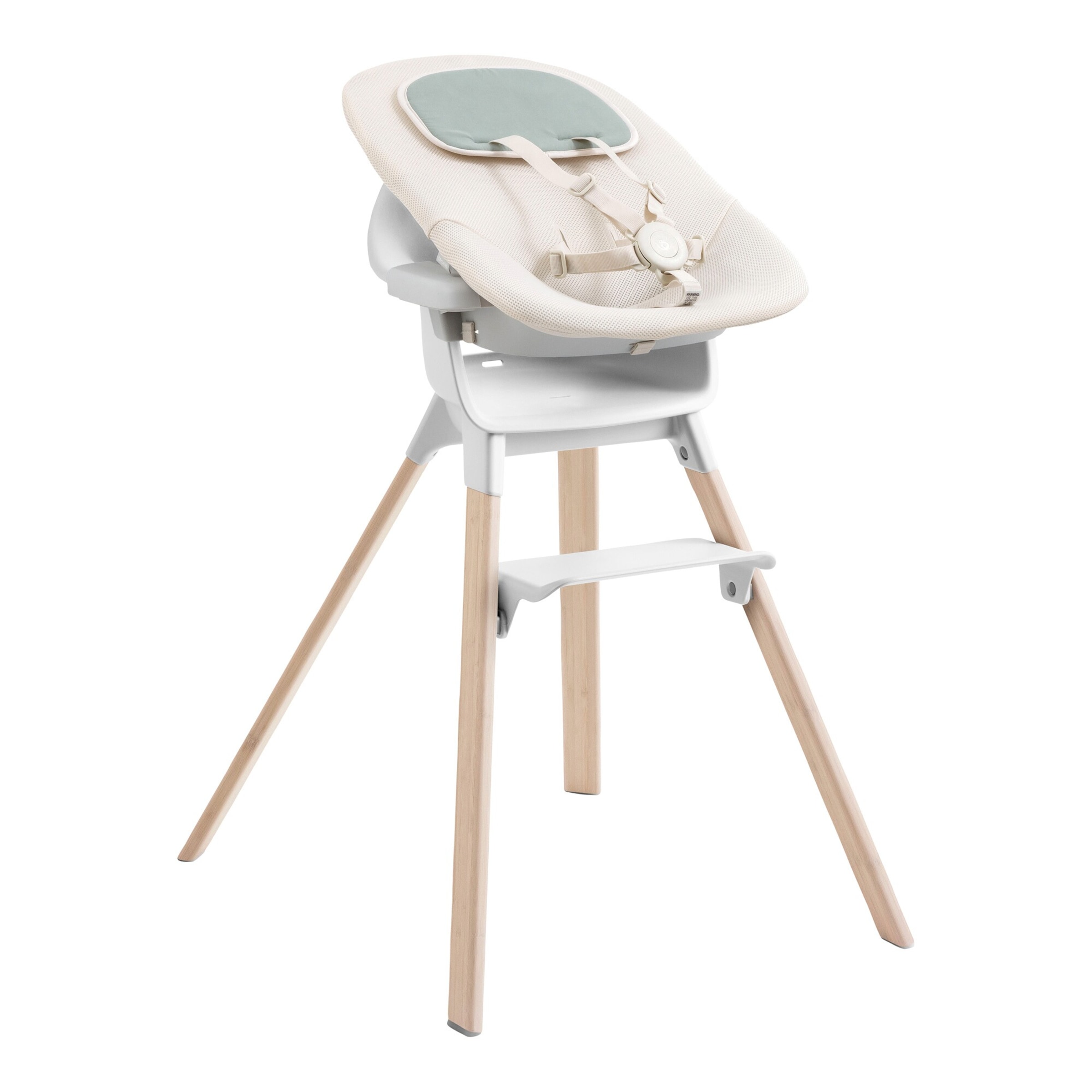 Stokke® Clikk™ Bundle Hochstuhl Bambus inkl. Newbornset