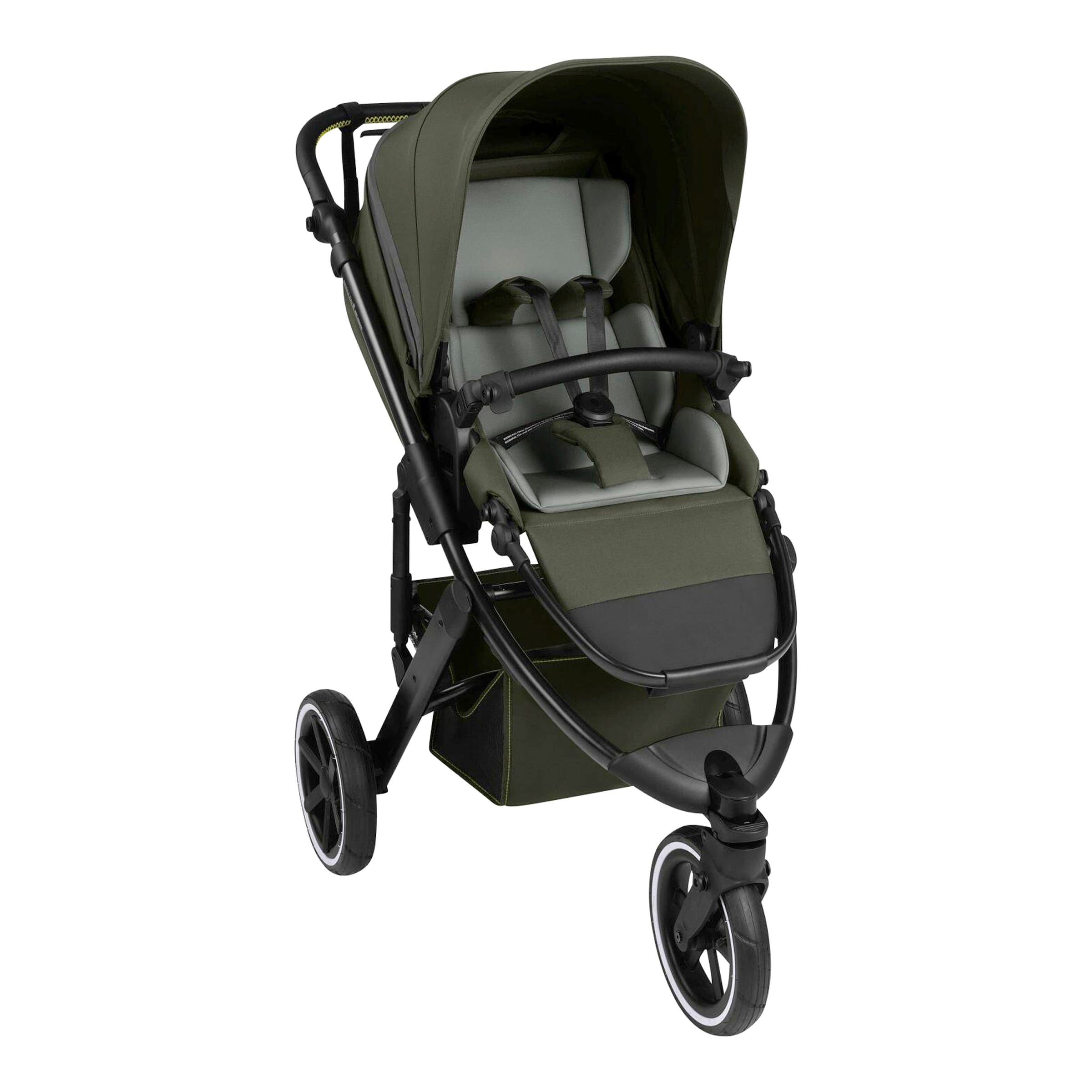 Abc Design Kombikinderwagen Salsa 5 Run Trio-Set inkl. Wickeltasche, Sonnenschirm, Regenschutz und Becherhalter gruen