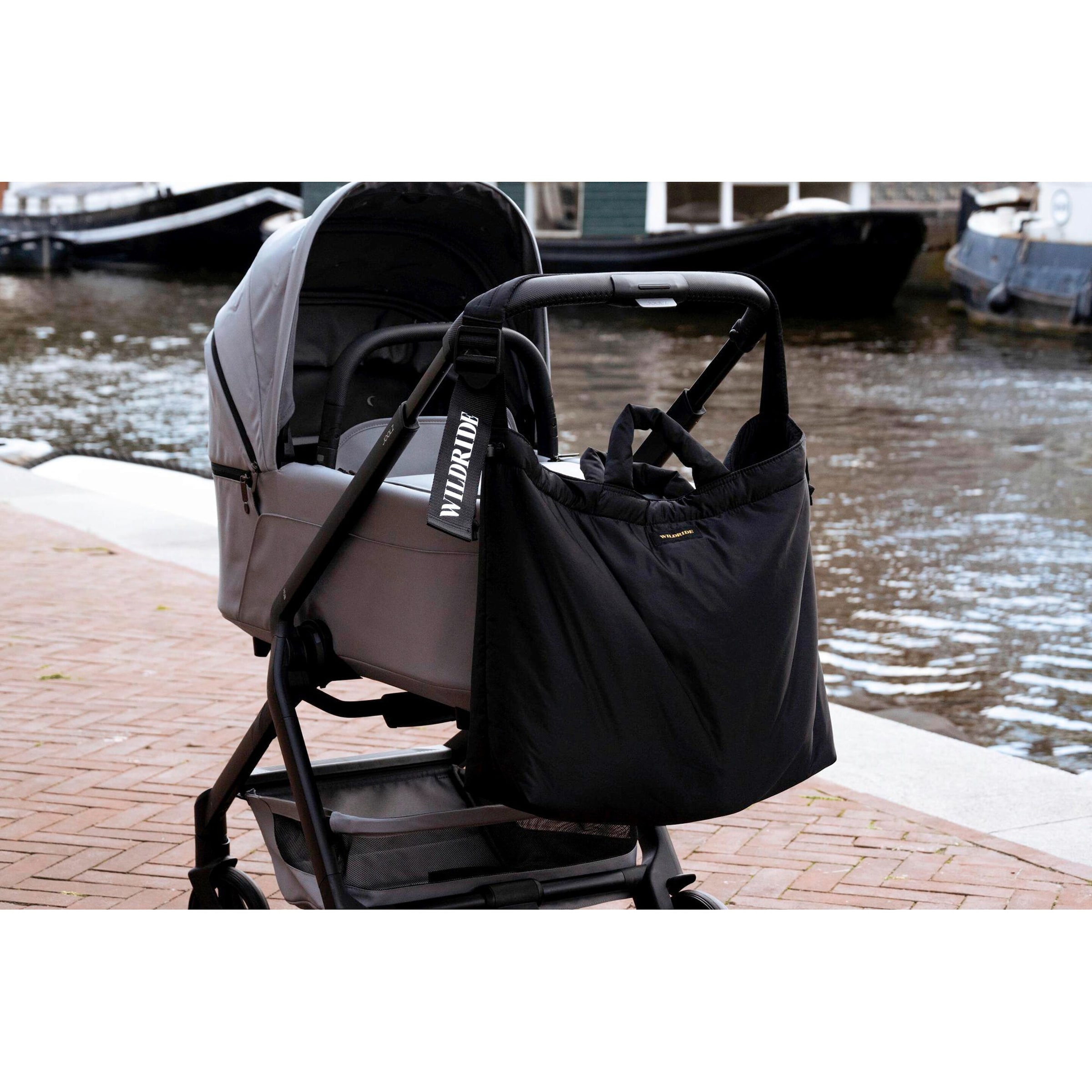 Wildride Wickeltasche schwarz