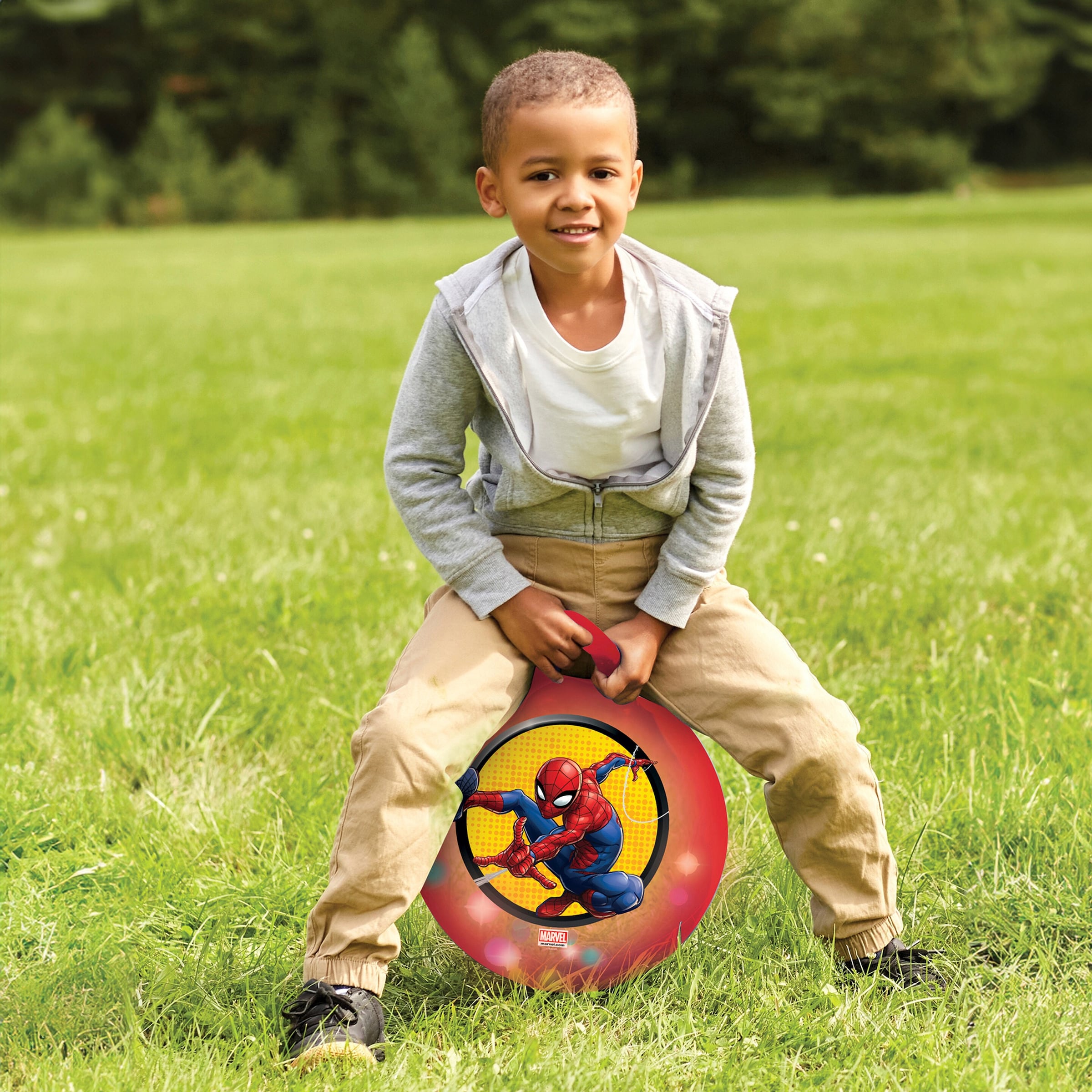 Lexibook Spiderman Hüpfball mit Licht-Effekt Spider-Man