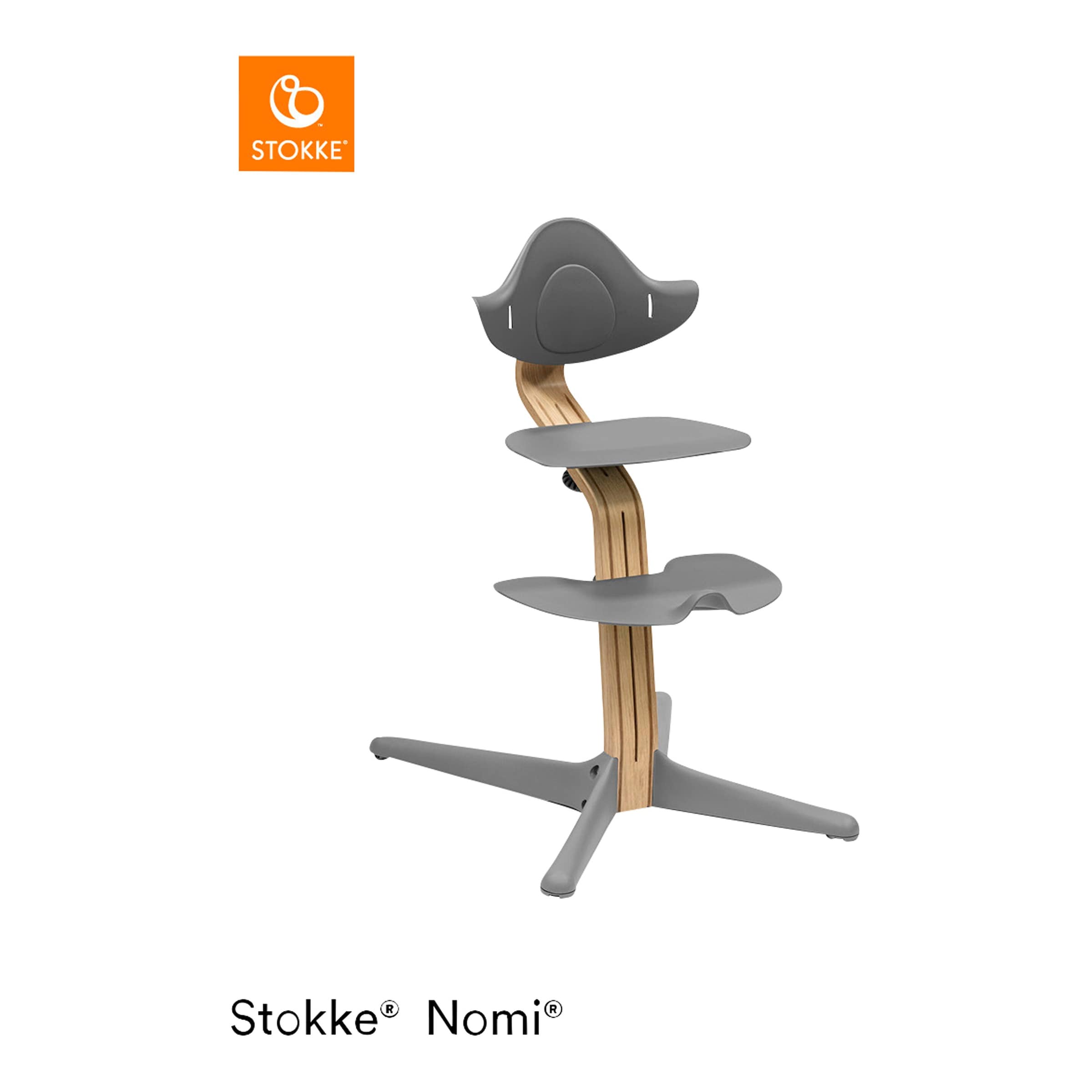 Stokke® Nomi Bundle Hochstuhl Eiche inkl. Newbornset und Babyset
