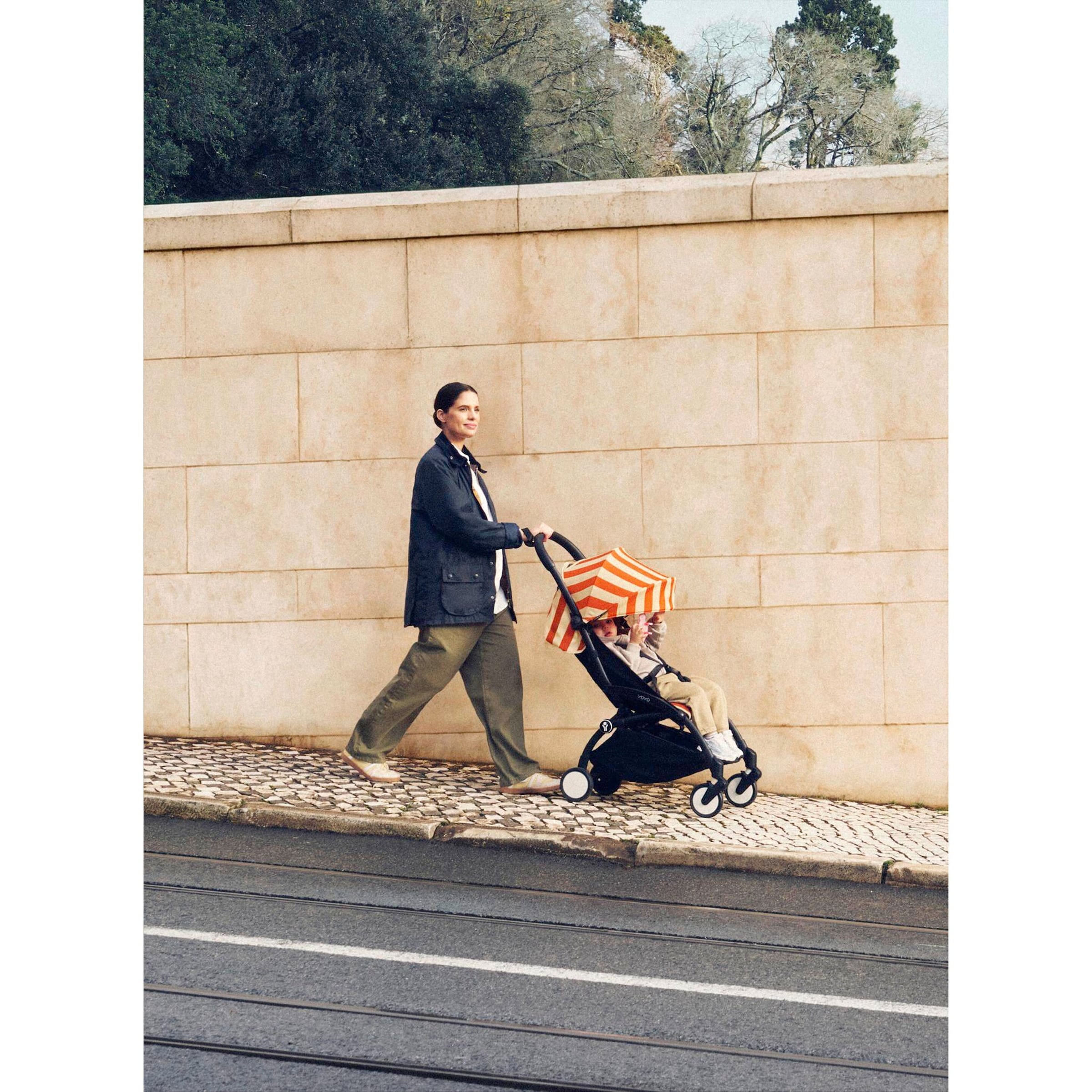 Stokke® yoyo3 Buggy Riviera orange | weiss