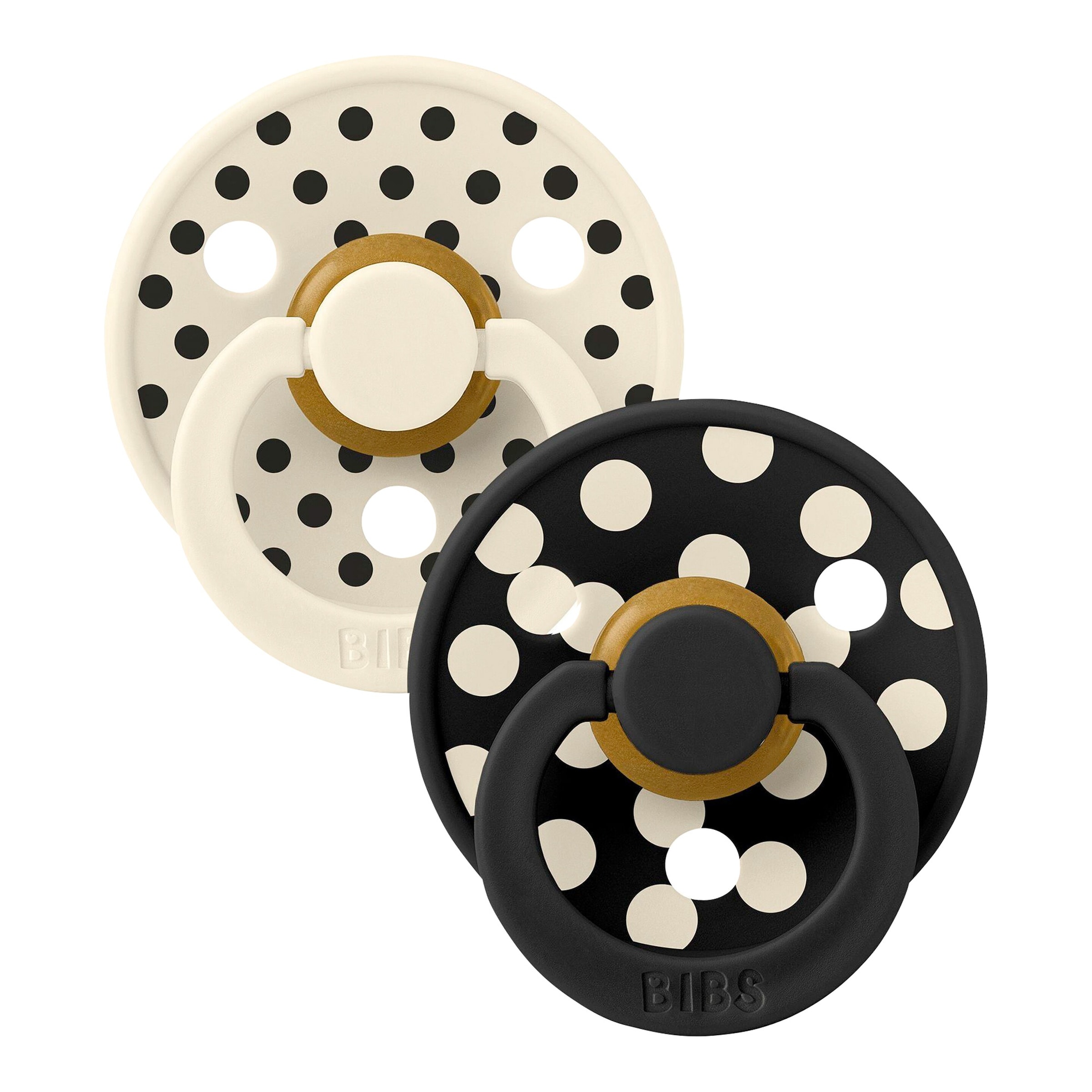 Bibs 2er-Pack Polka Collection Schnuller Latex, 0-6M