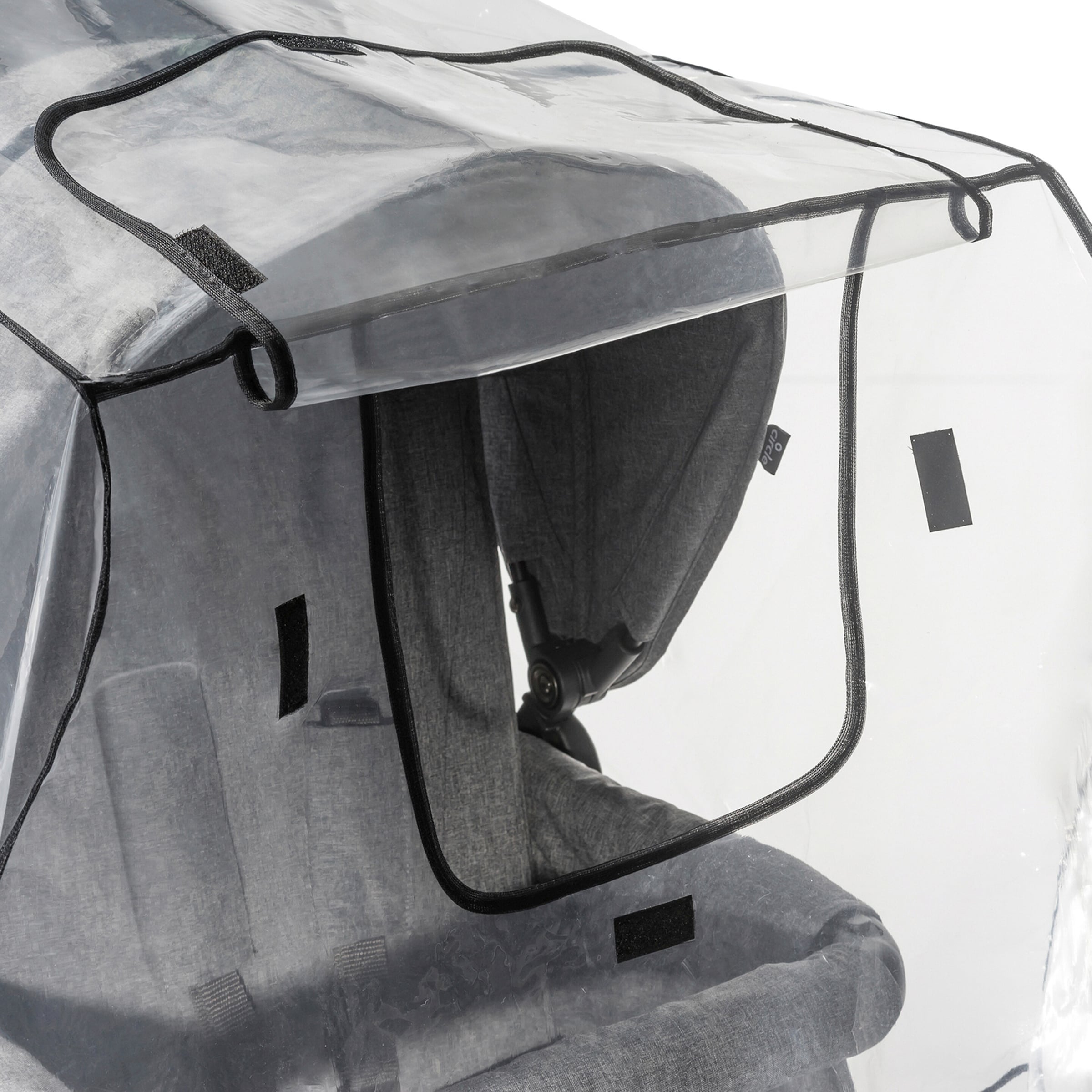 Reer Universal Regenschutz für Kinderwagen Geschwisterwagen transparent