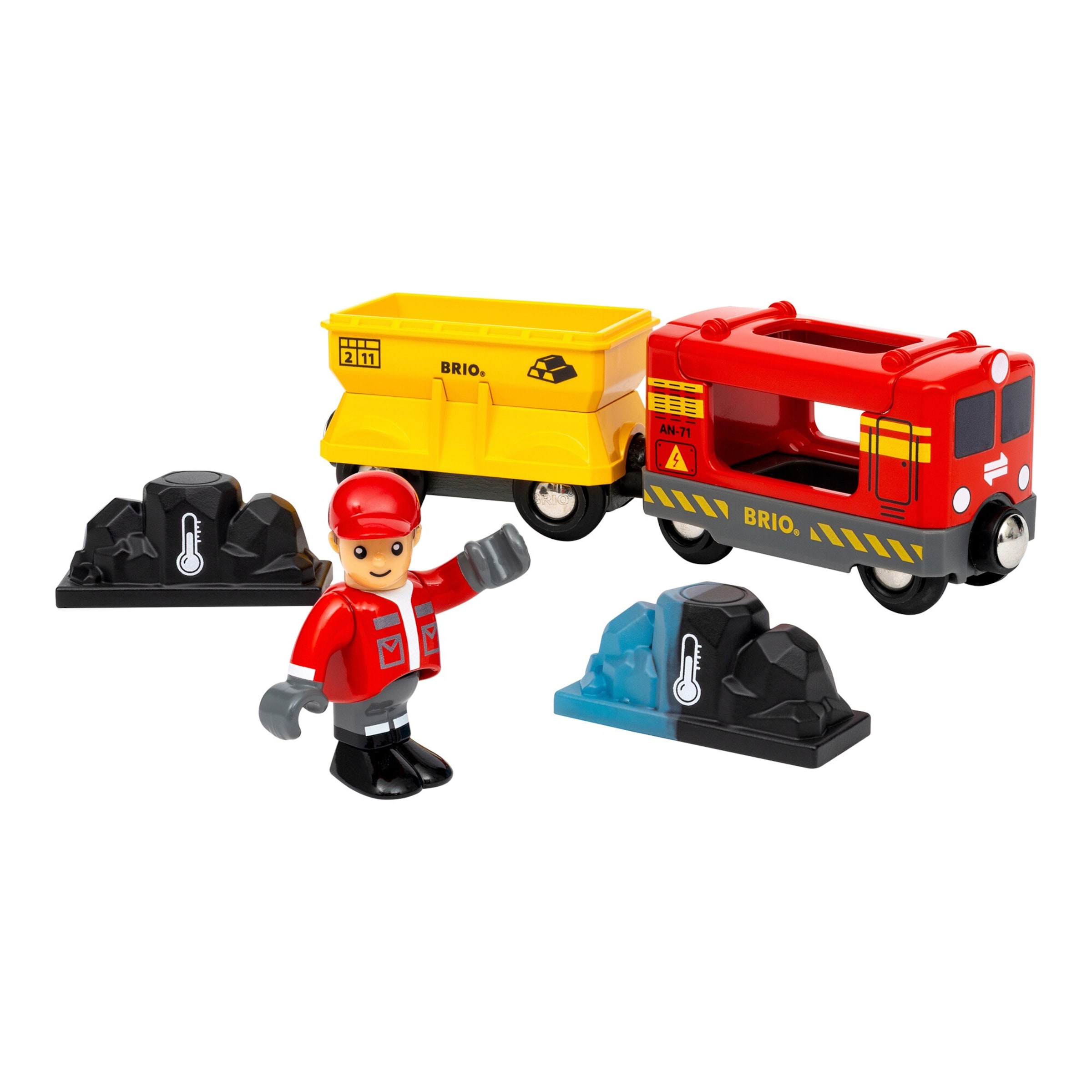 Brio Eisenbahn Güterzug mit Farbwechsel-Zubehör