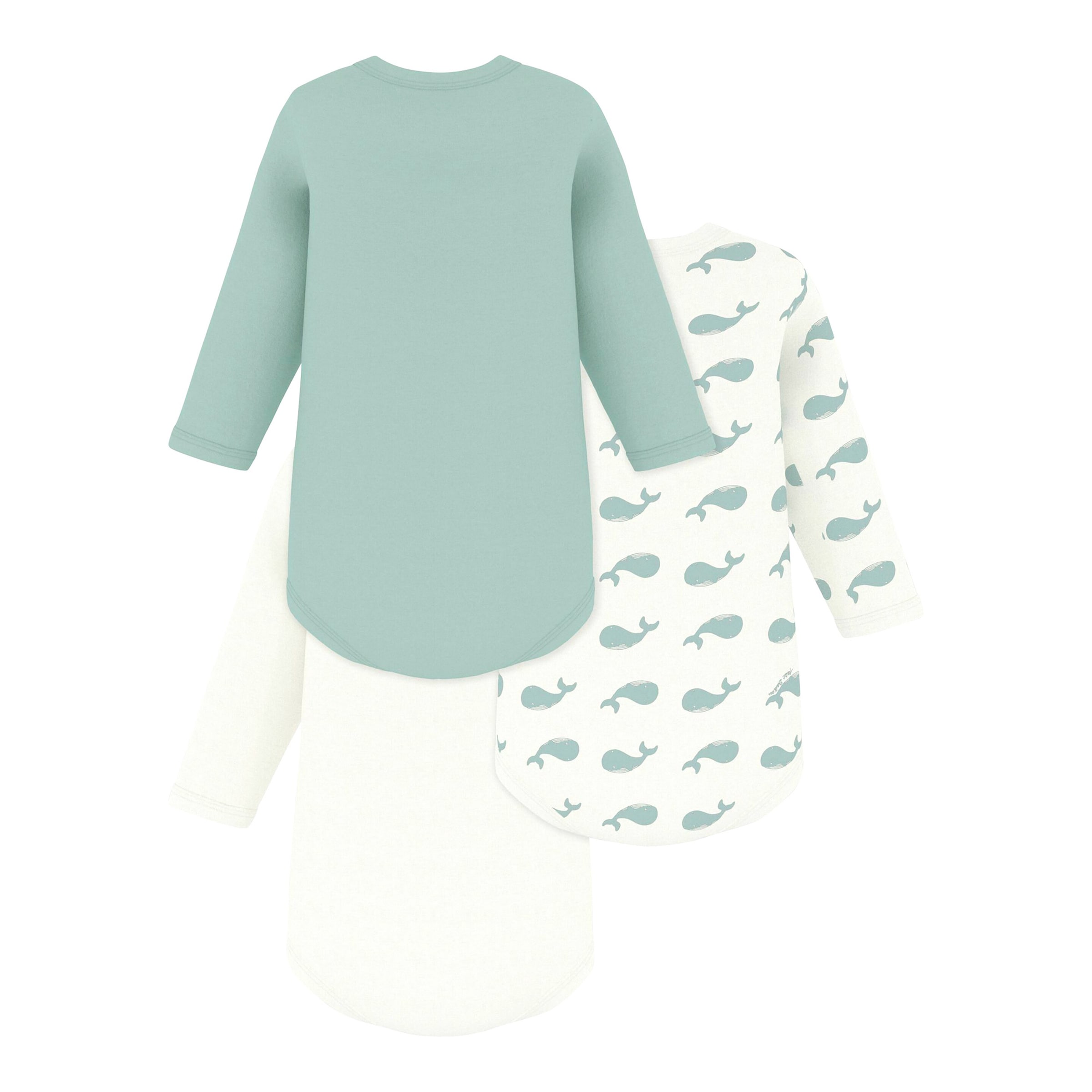 Petit Bateau 3er-Pack Bodys langarm Wale