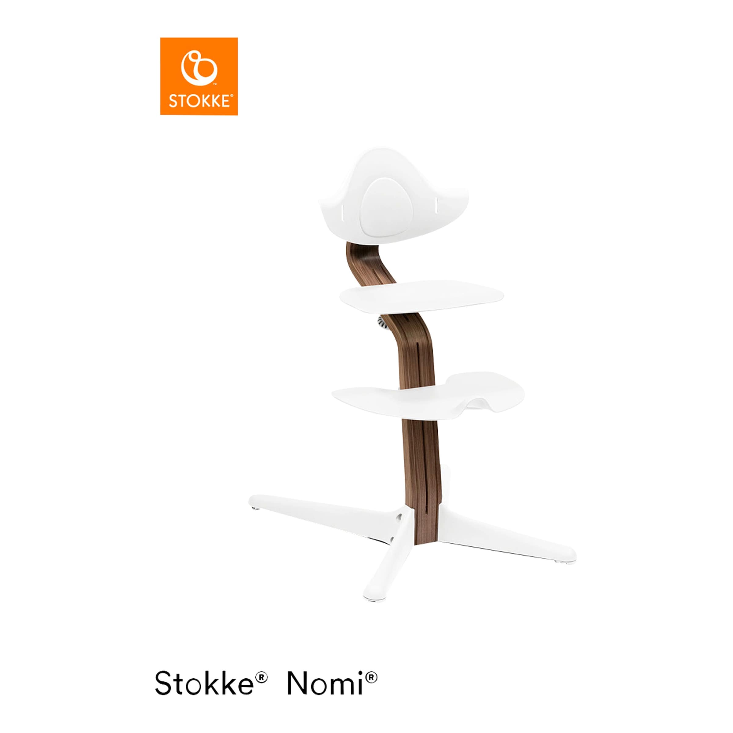Stokke® Nomi Bundle Hochstuhl Walnuss inkl. Newbornset und Babyset
