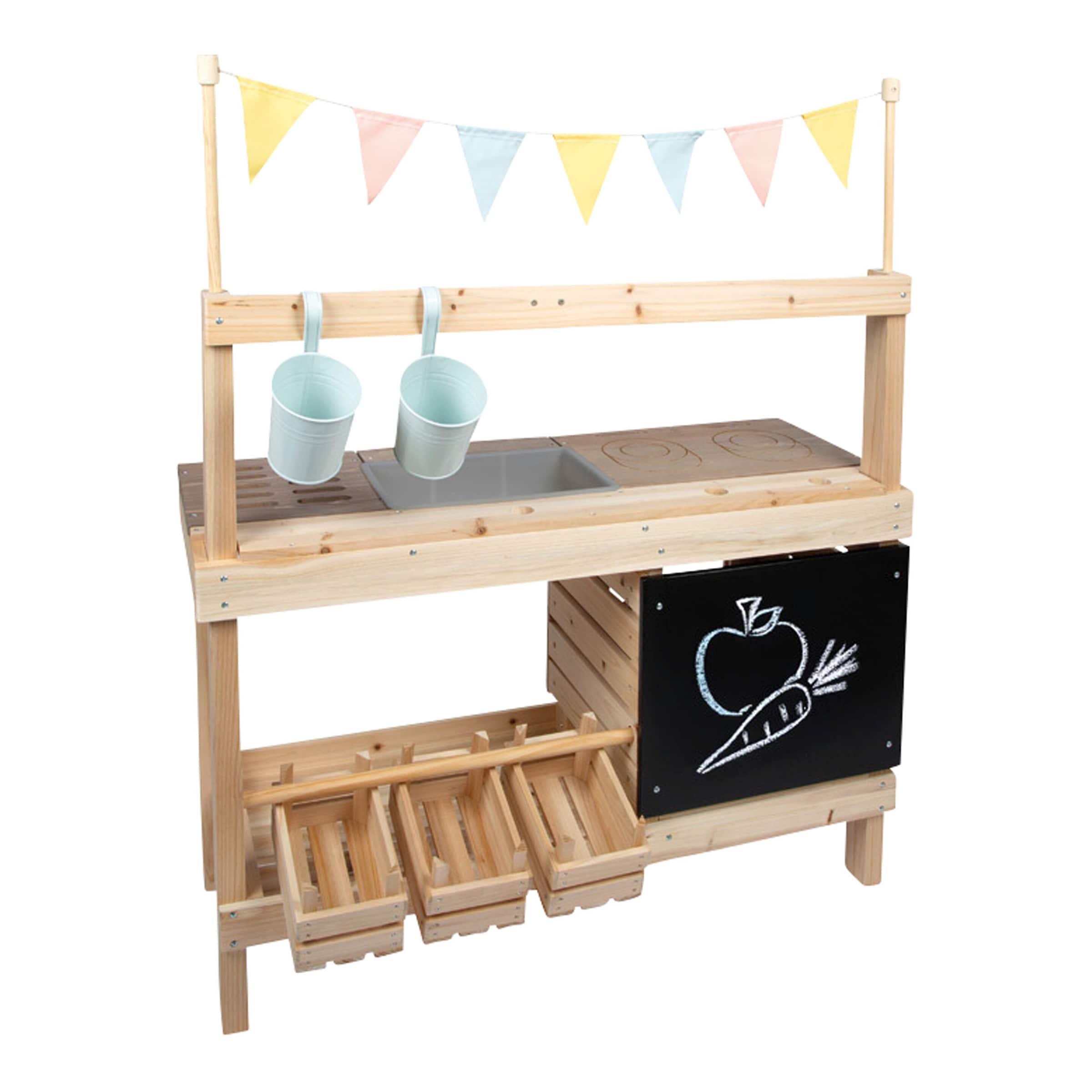 Small Foot 2-in-1 Matschküche und Kaufladen
