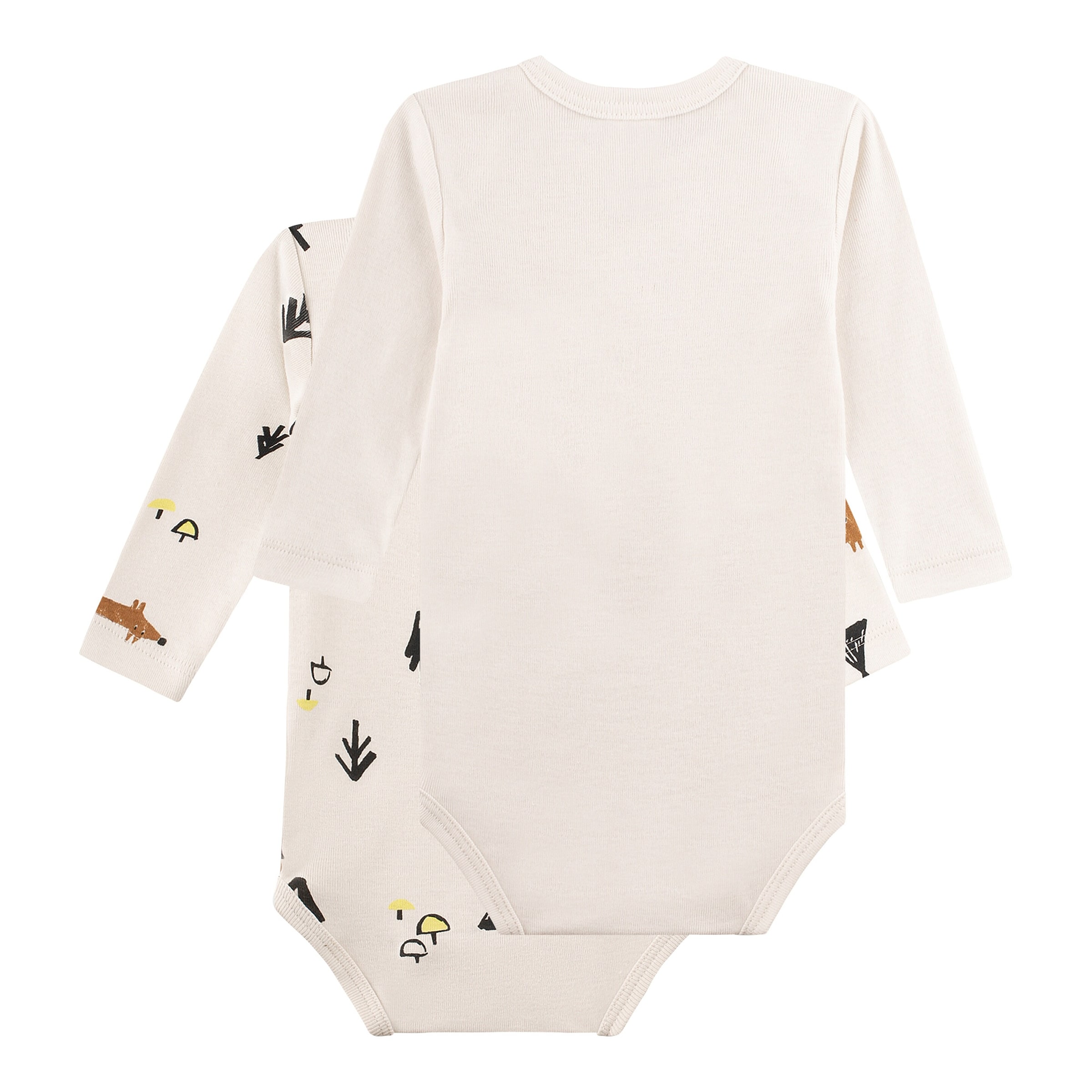 Sanetta 2er-Pack Bodys langarm Wald