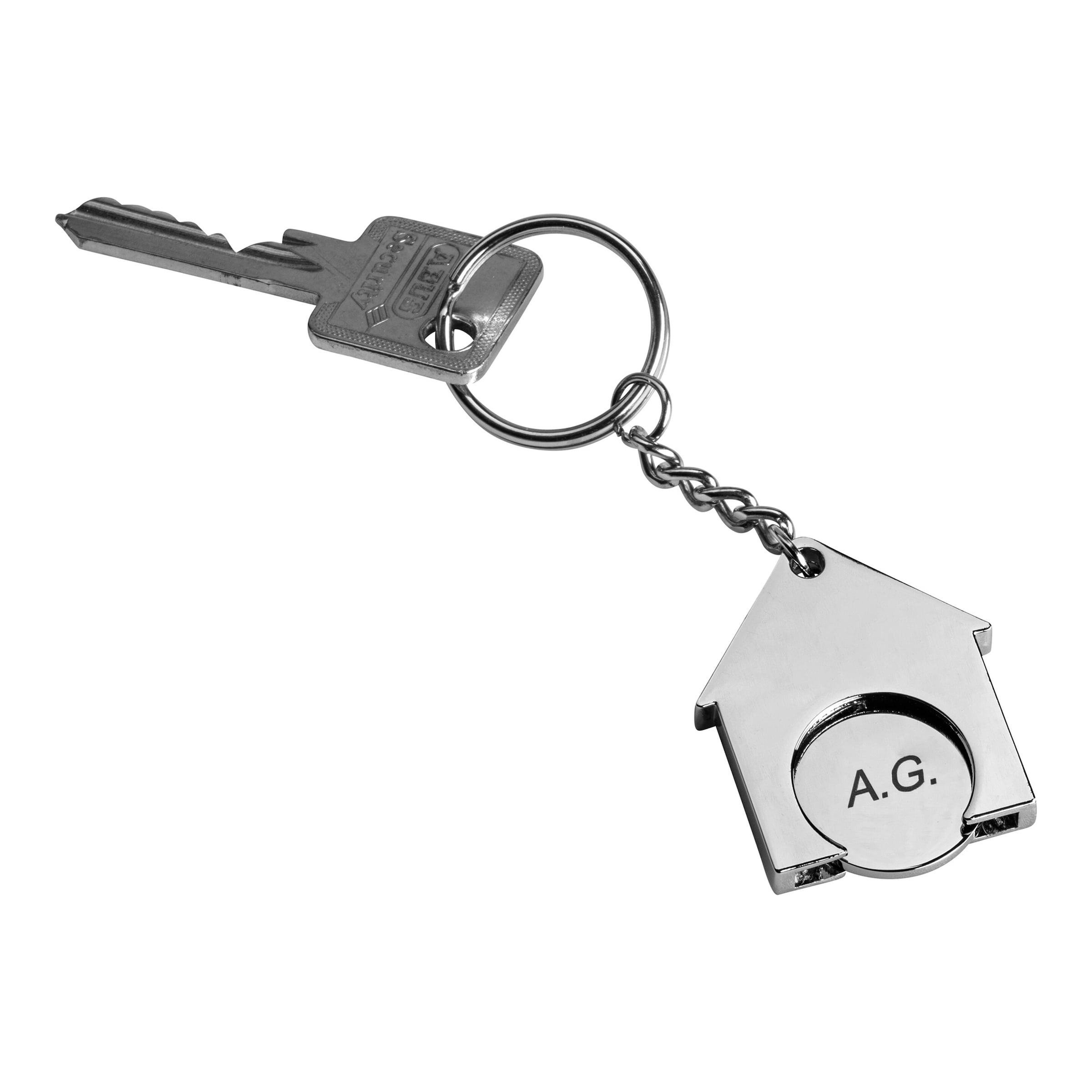 Einkaufschip 'Haus' personalisiert mit Initialen