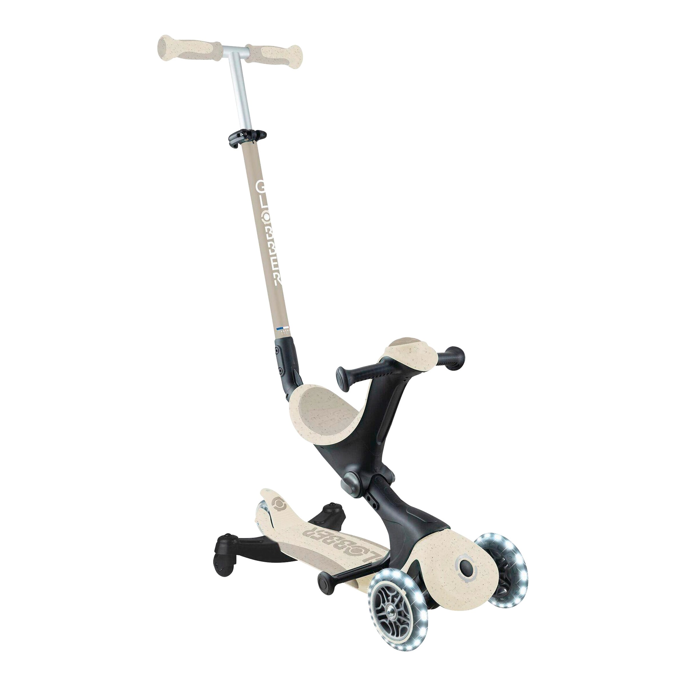 Globber Scooter 3in1 Go-Up Deluxe ECO 360 mit Leuchtrollen