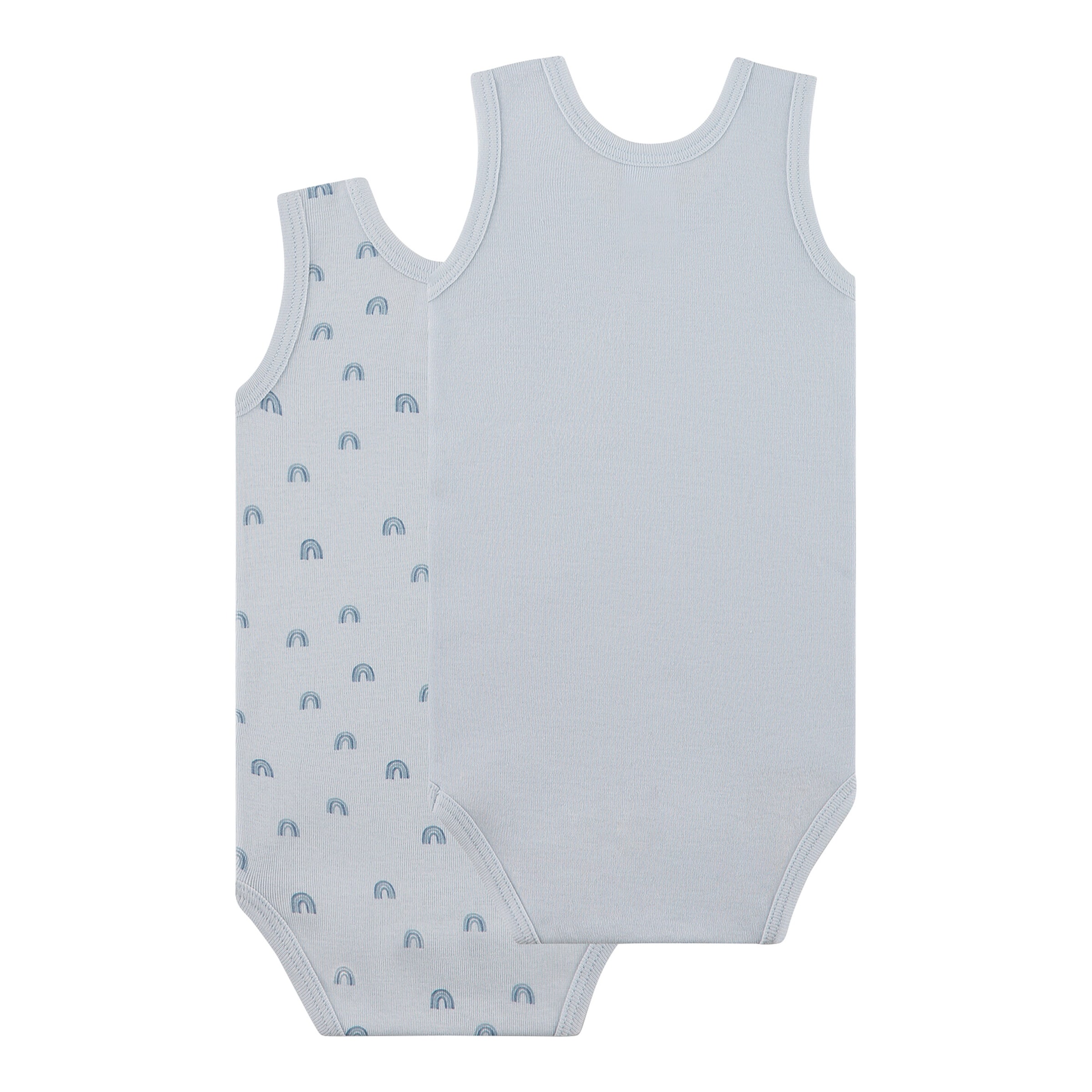 Sanetta 2er-Pack Bodys ohne Arm Regenbögen