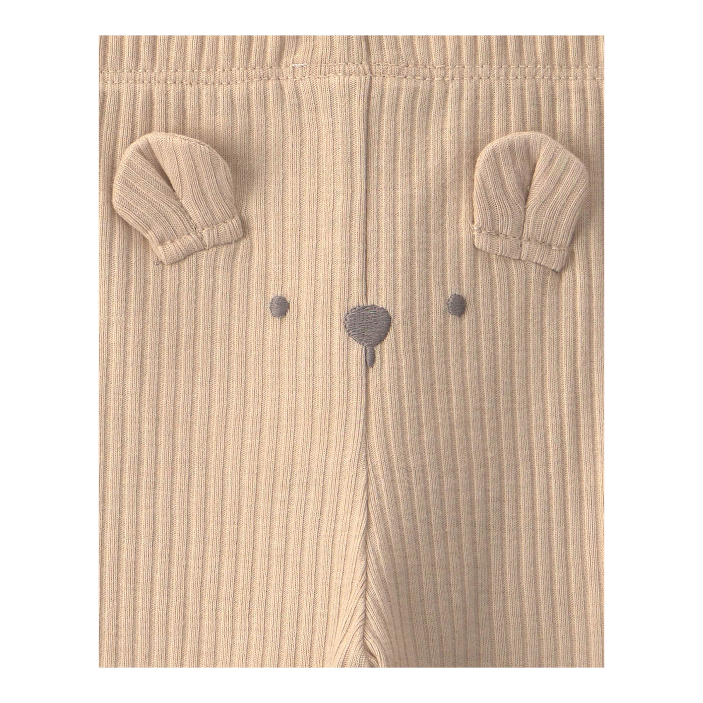 Carter's 3-tlg. Set Body kurzarm, Body langarm und Jogginghose Bären Rippqualität