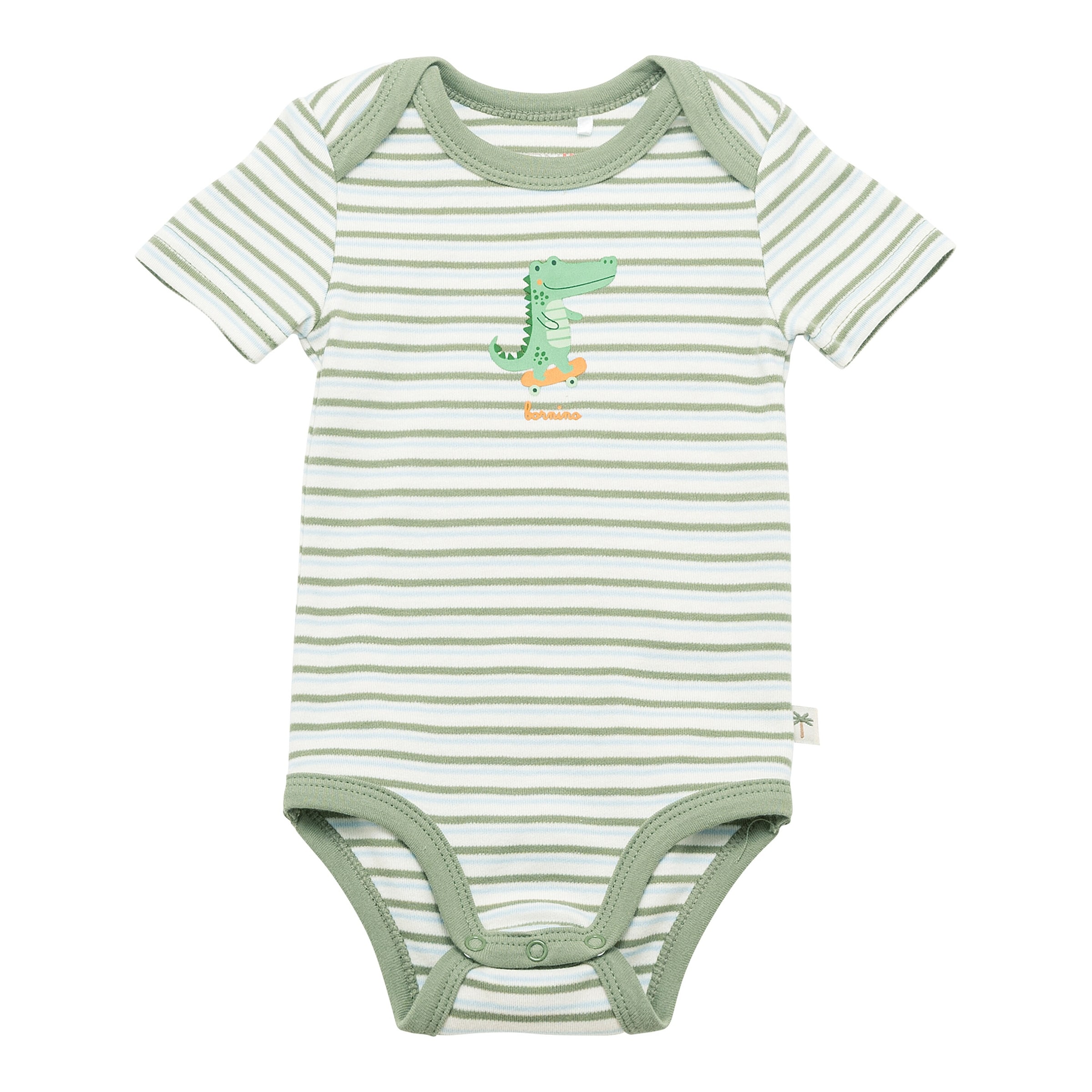 Bornino Sunny Adventure 2er-Pack Bodys kurzarm Krokodil Hai