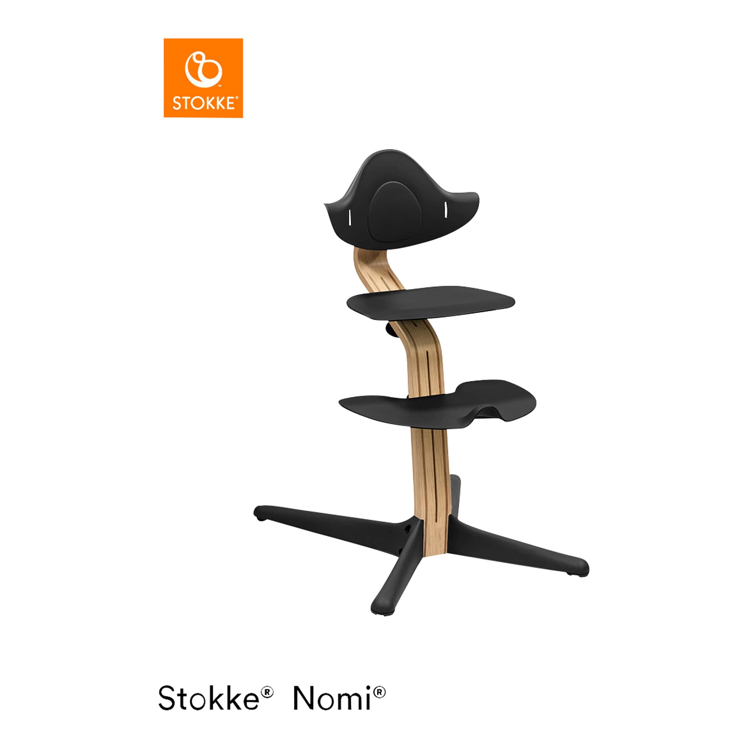 Stokke® Nomi Bundle Hochstuhl Eiche inkl. Newbornset und Babyset