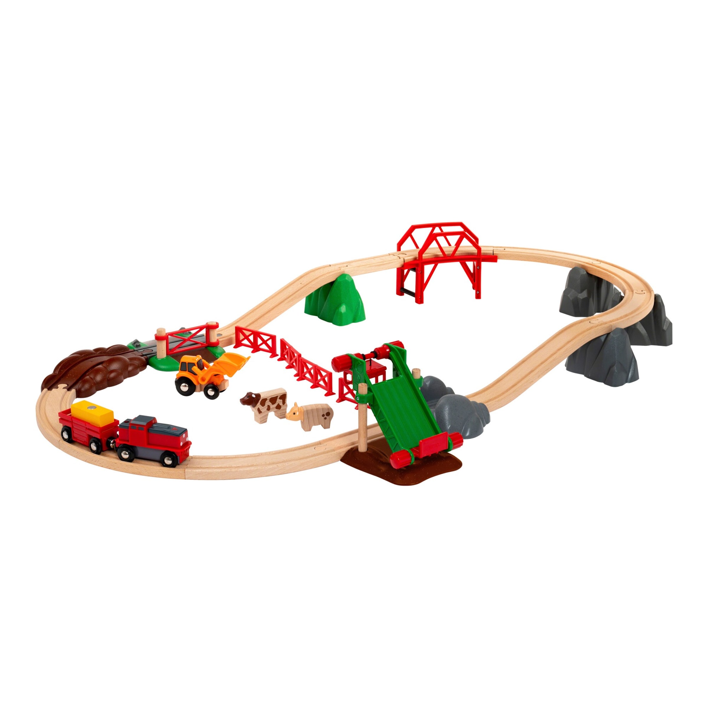 Brio Eisenbahn-Set Großes Bahn Bauernhof-Set
