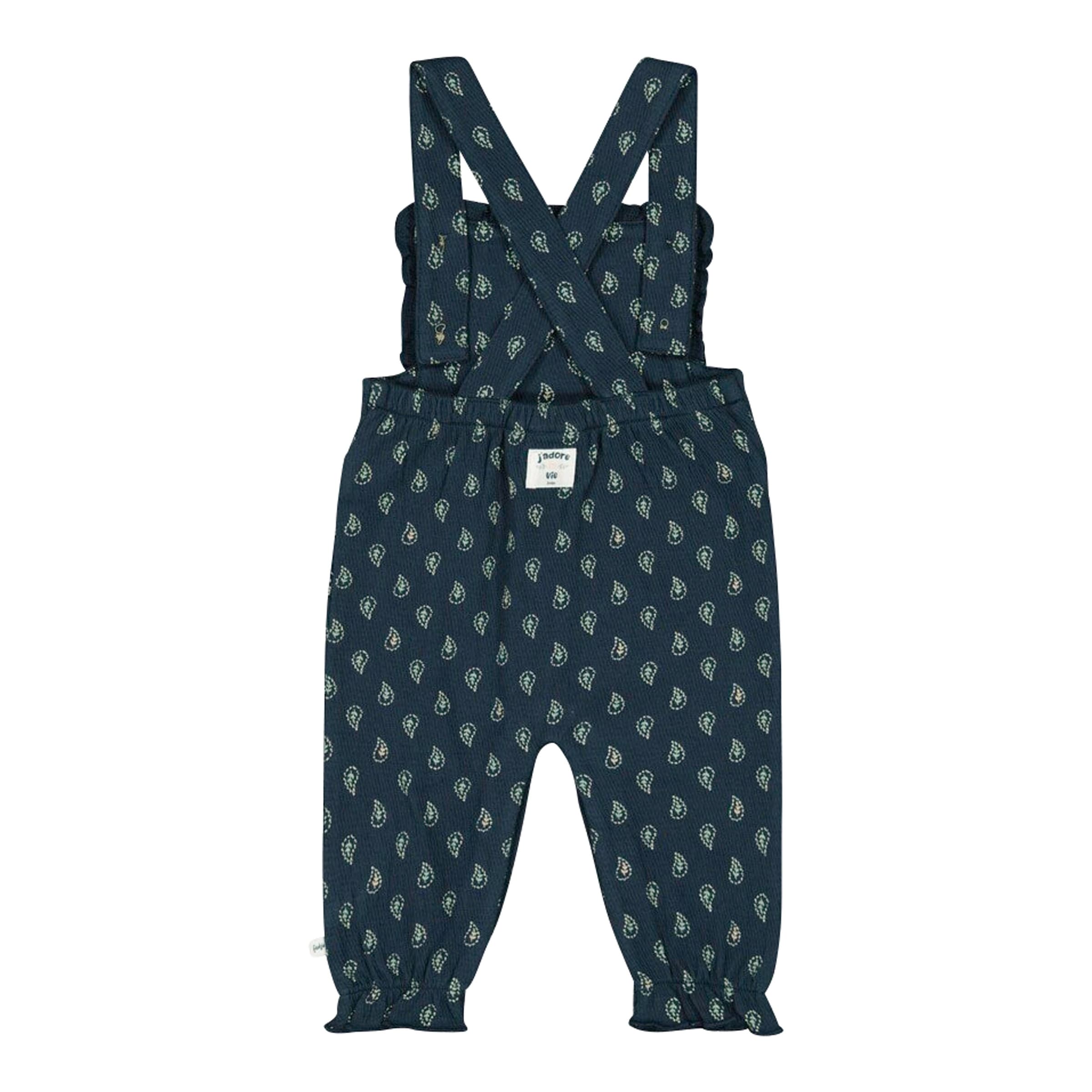 Feetje Krepp-Latzhose Paisley