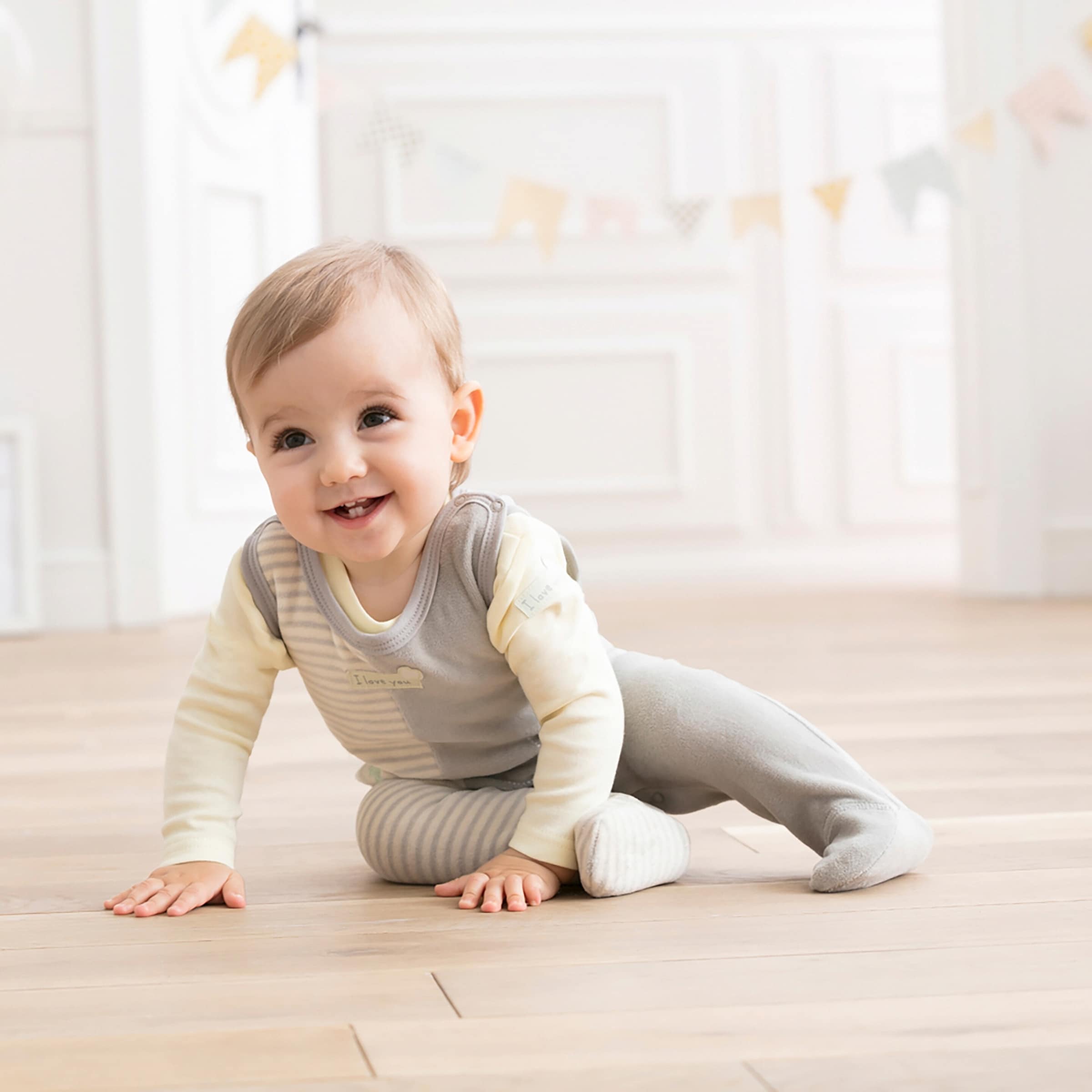 Bornino Lieblinge Nicki-Strampler Elefant und Maus