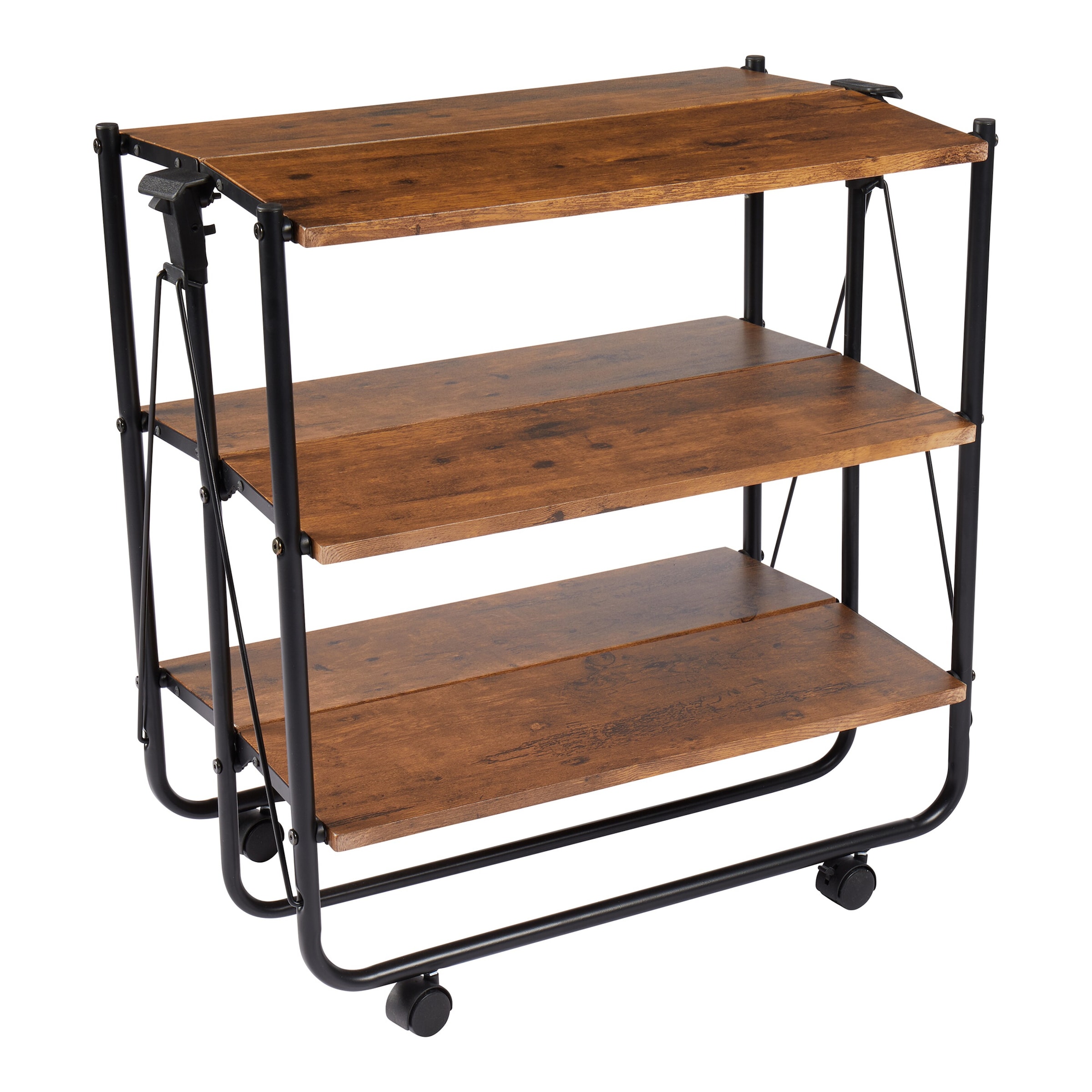 Klappbarer Servierwagen 'Holzoptik'