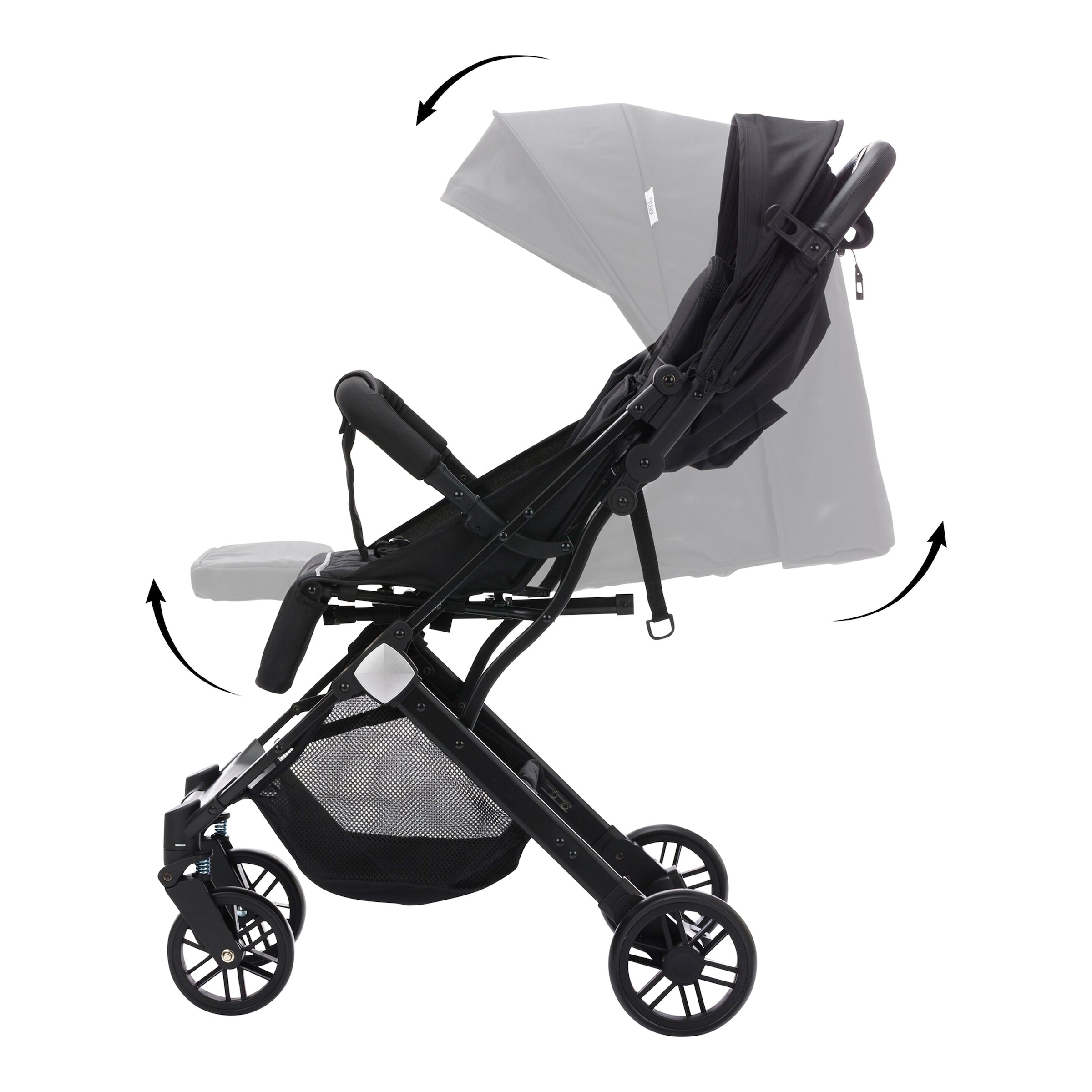 Babycab Buggy Mailand schwarz