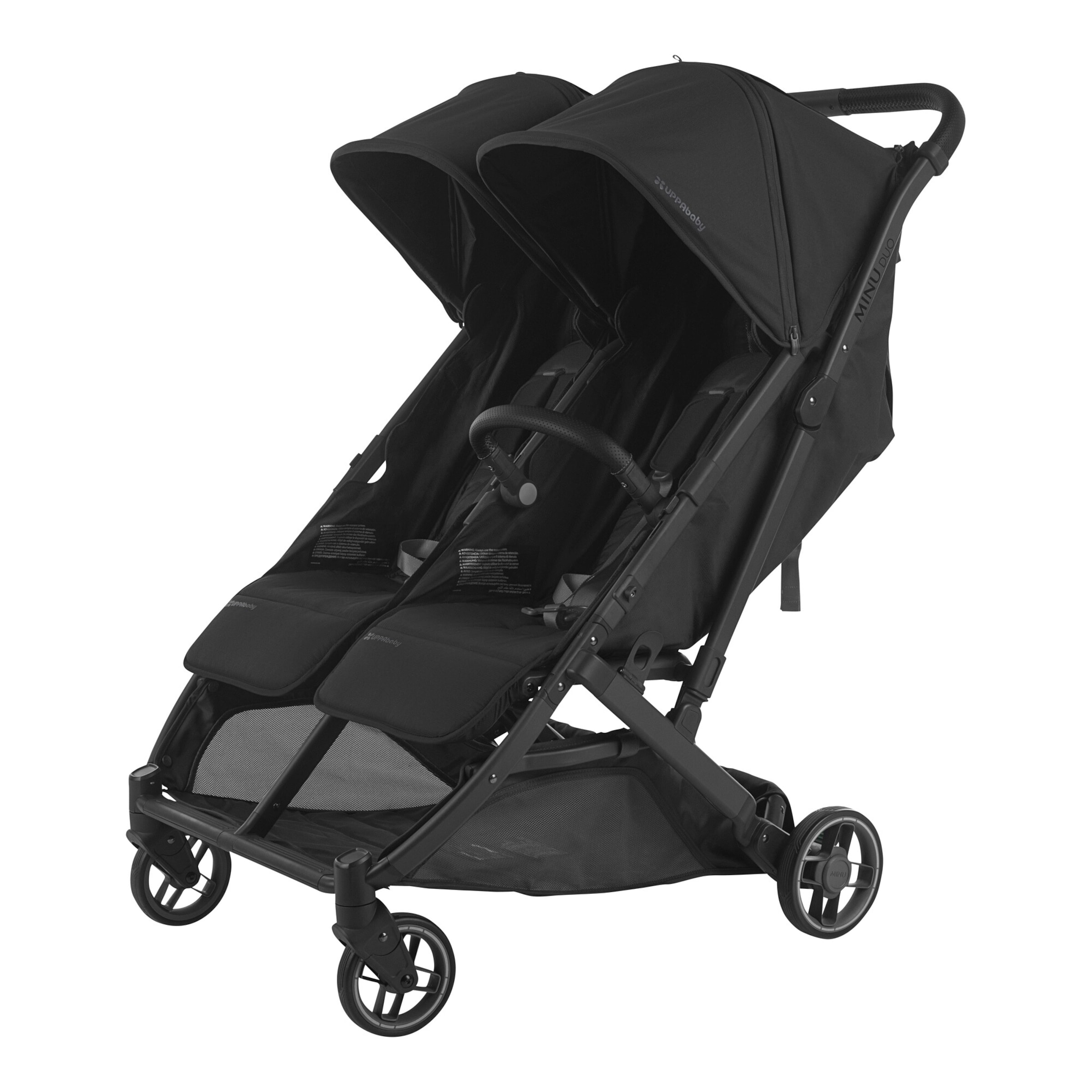 Uppababy Kinderwagen Zwillingswagen Minu Duo schwarz