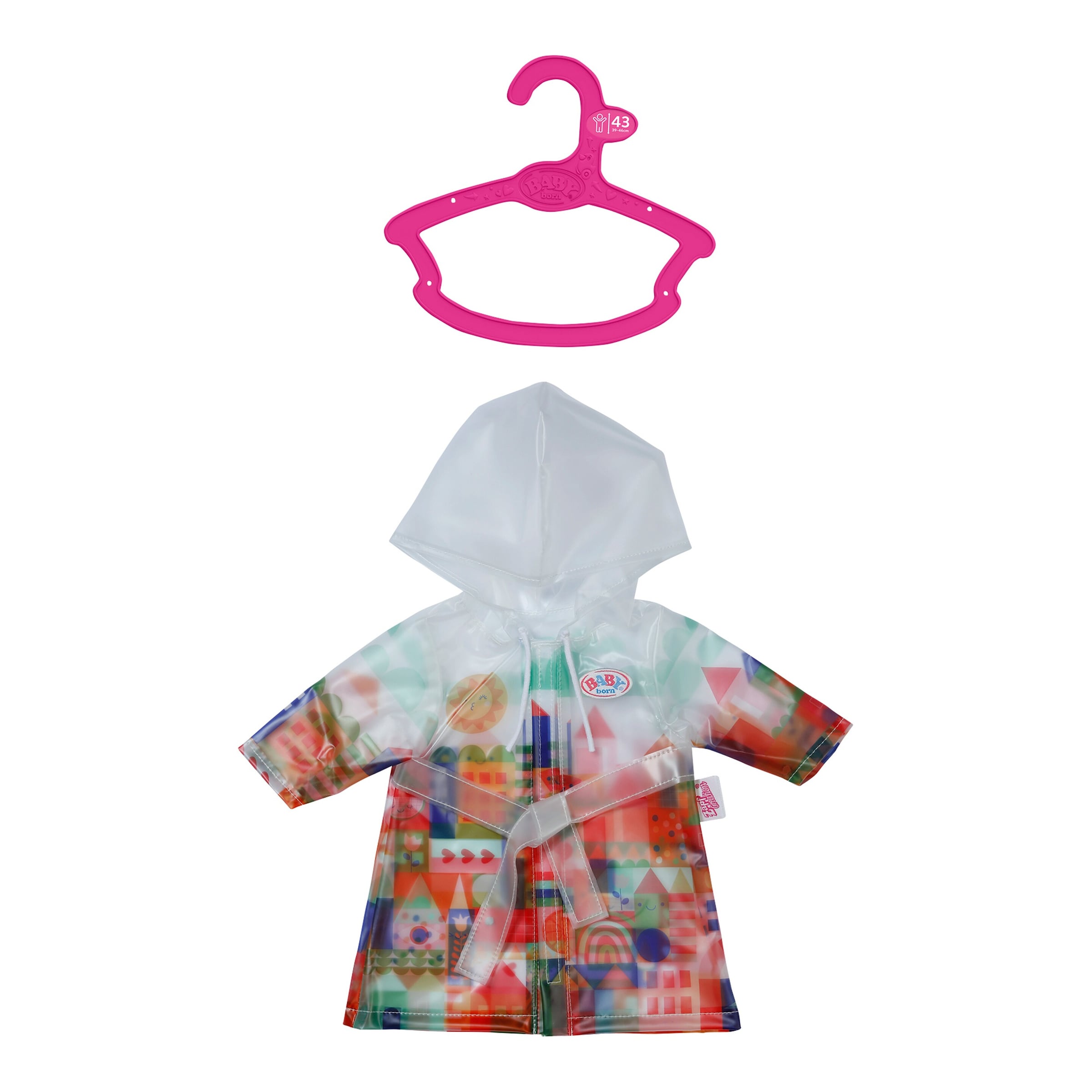 Zapf Creation Baby Born Puppen Outfit Regenmantel 43cm