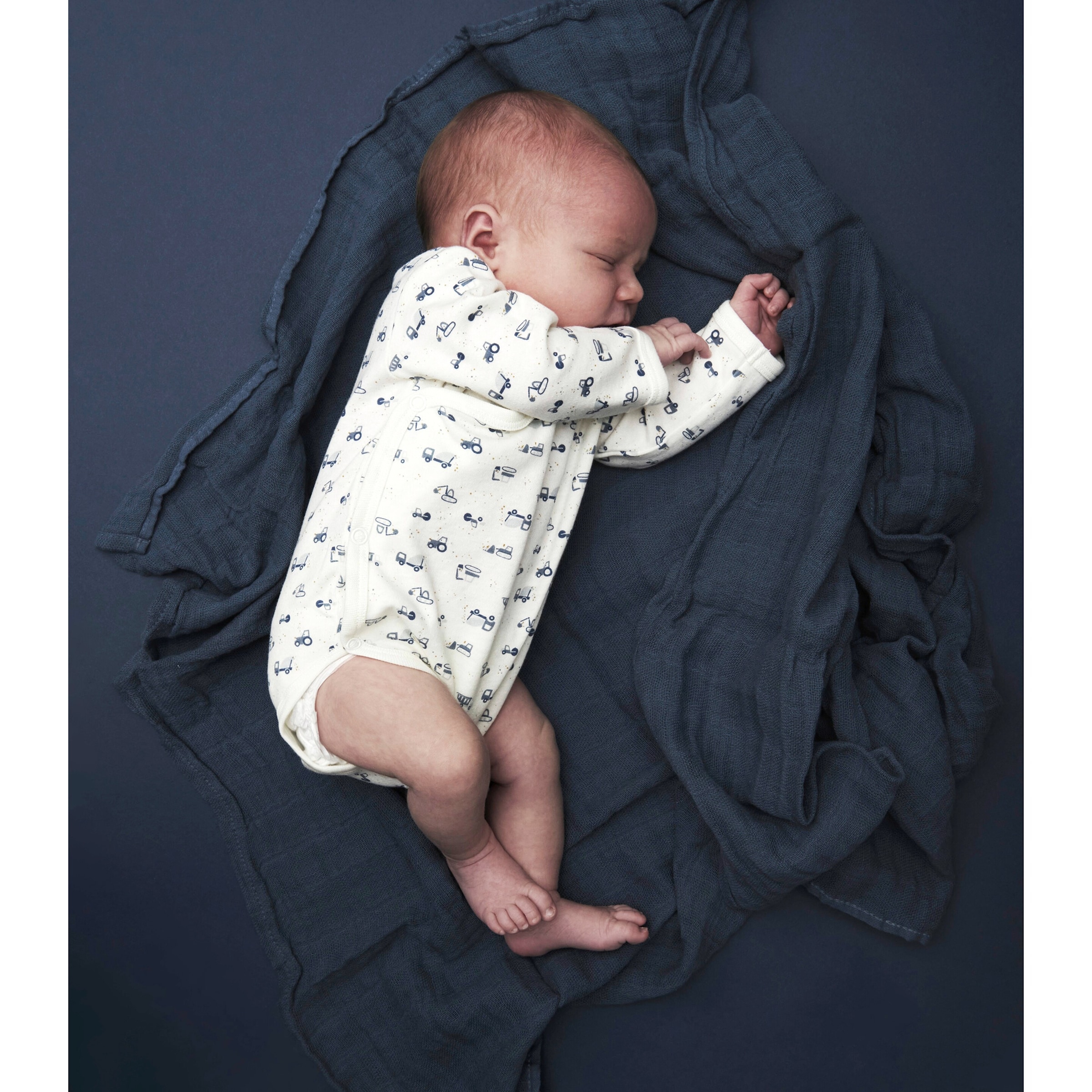 Pippi 4er-Pack Bodys langarm Fahrzeuge Tiere