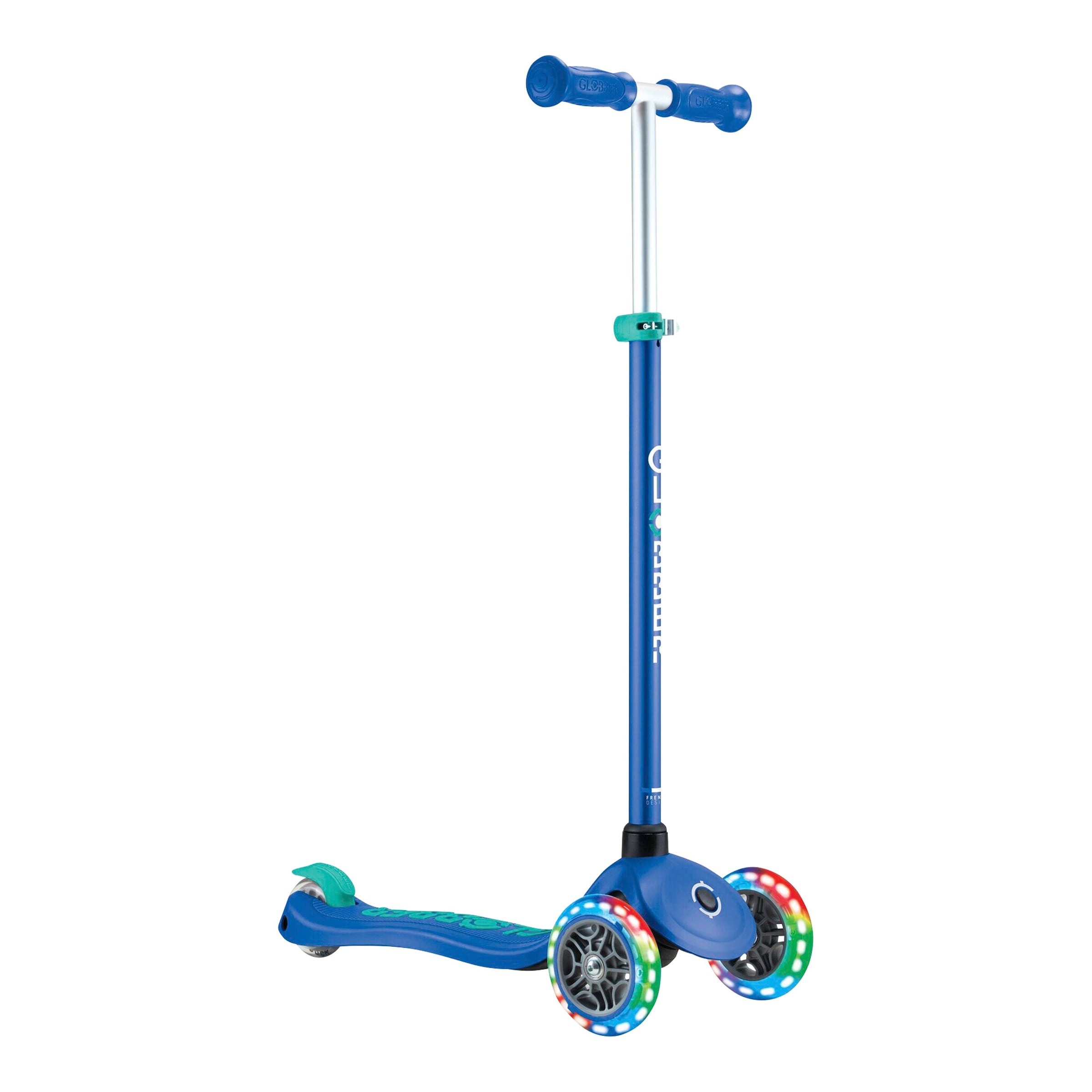 Globber Scooter Primo Plus mit Leuchtrollen inkl. Helm
