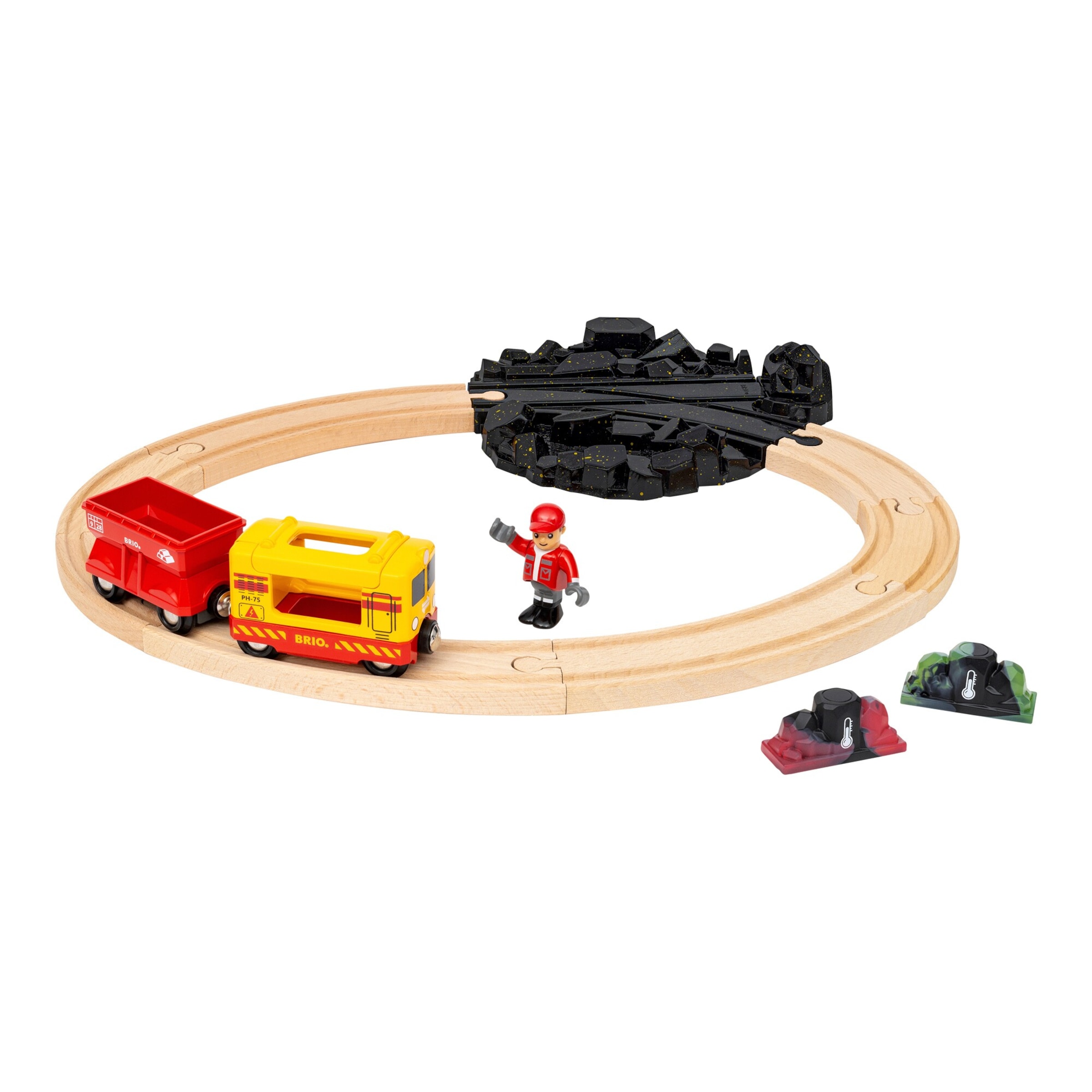 Brio Eisenbahn-Set Güterzug-Set mit Farbwechsel