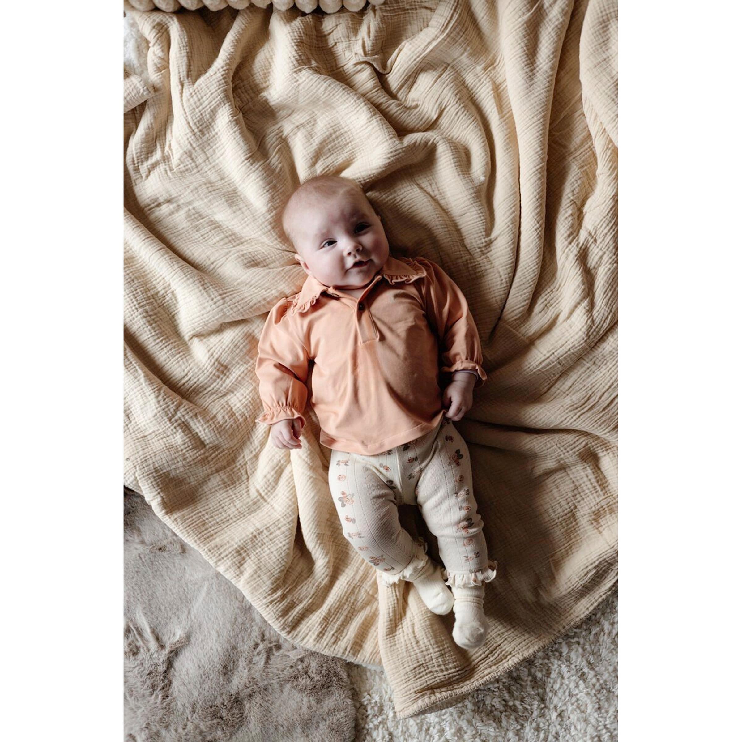 Levv Ajour-Leggings Rosen Rüschen