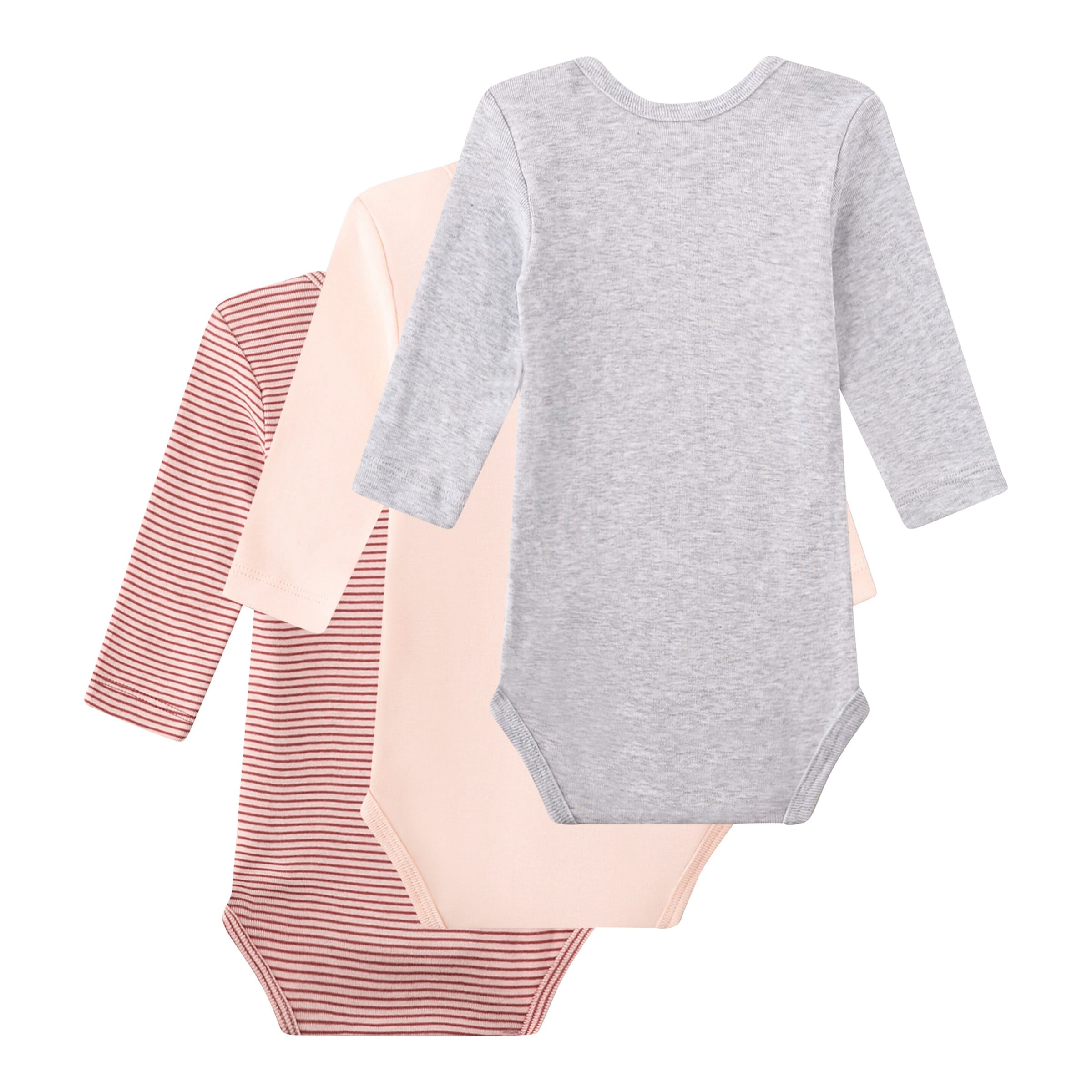 Sanetta 3er-Pack Bodys langarm Ringel