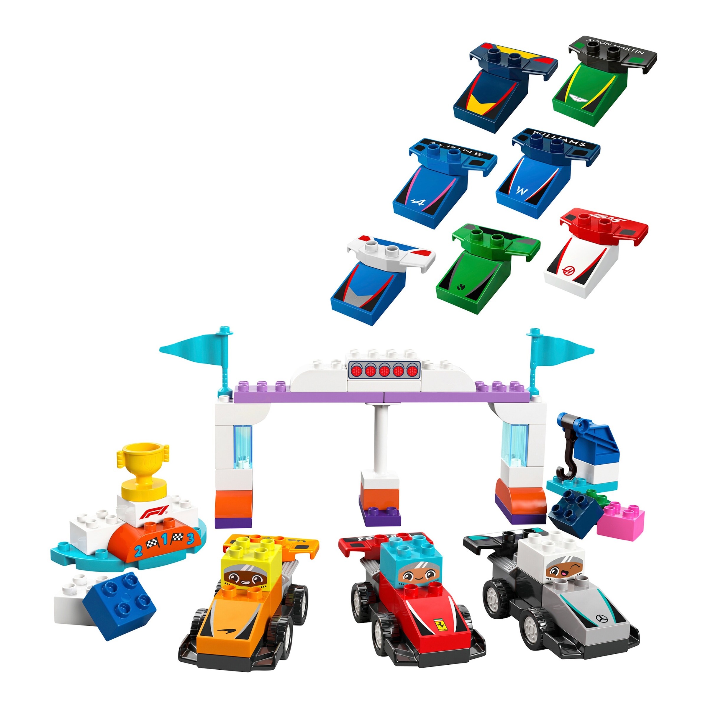 Lego® Duplo® 10445 F1® Team Rennautos mit Rennfahrern