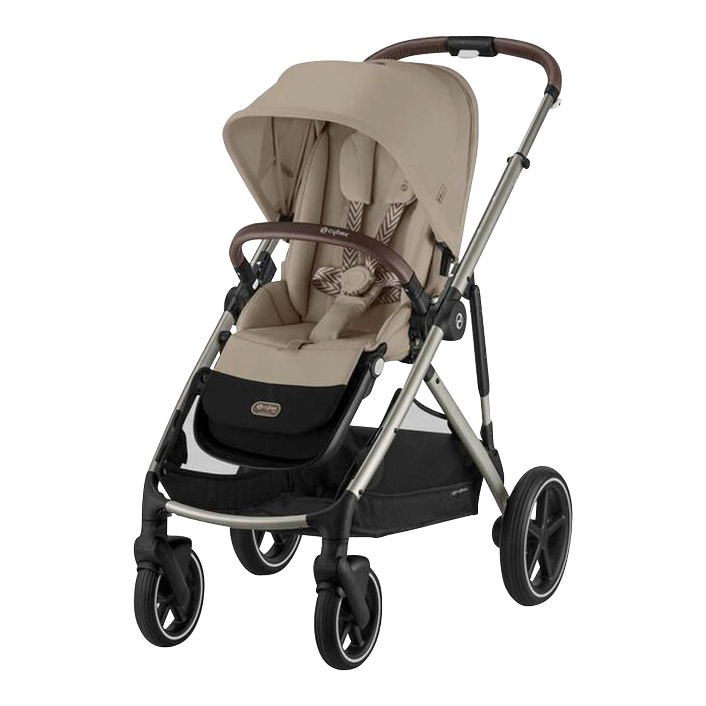 Cybex Gold Zwillings- und Kinderwagen Geschwisterwagen Gazelle S beige