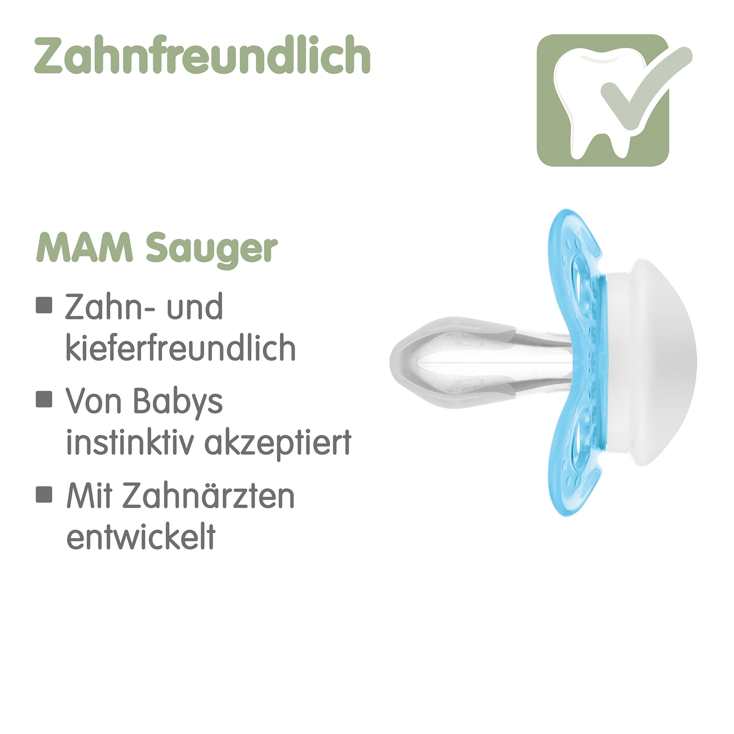 Mam 2er-Pack Schnuller Original Silikon, 0-6M