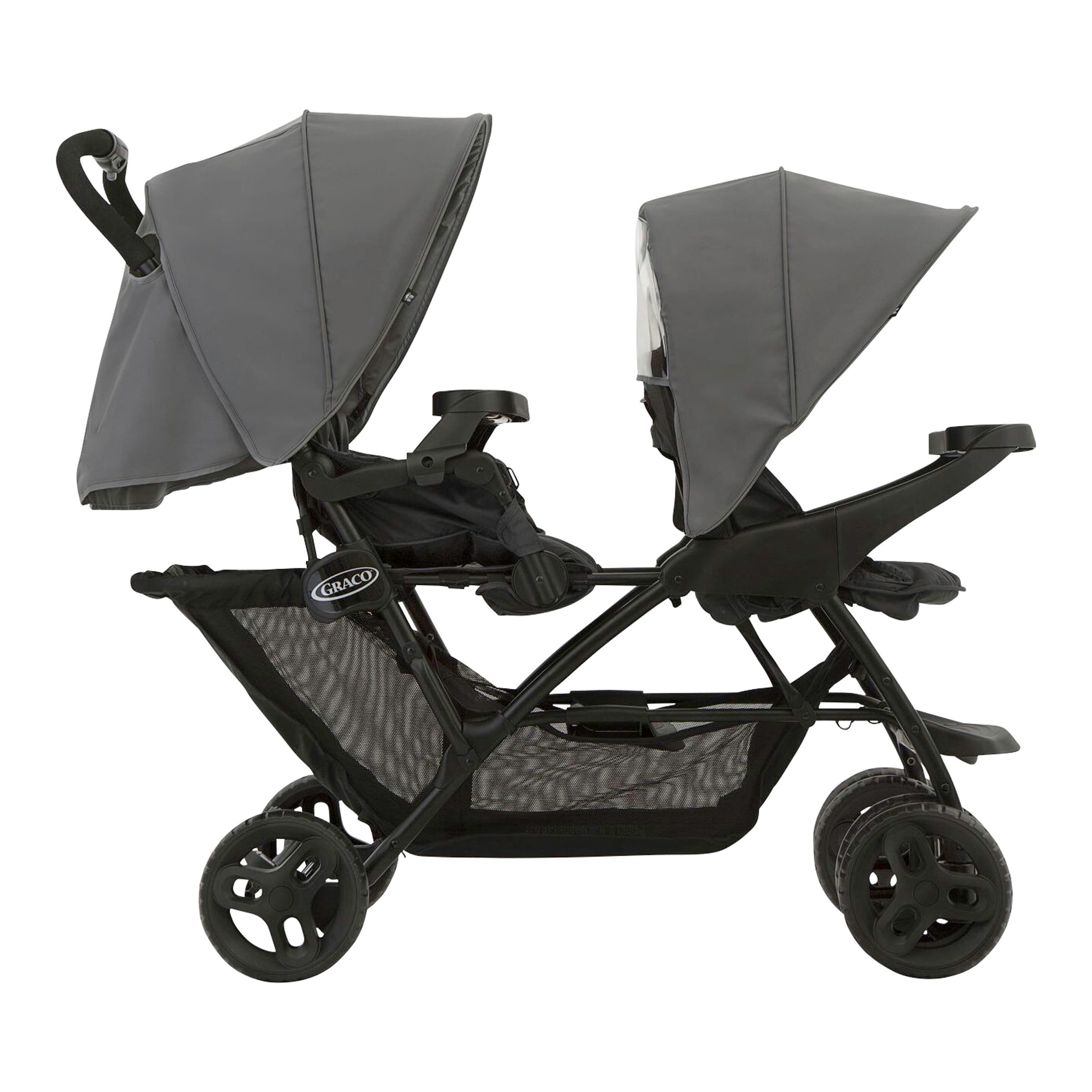 Graco Kinderwagen Geschwisterwagen Stadium Duo grau