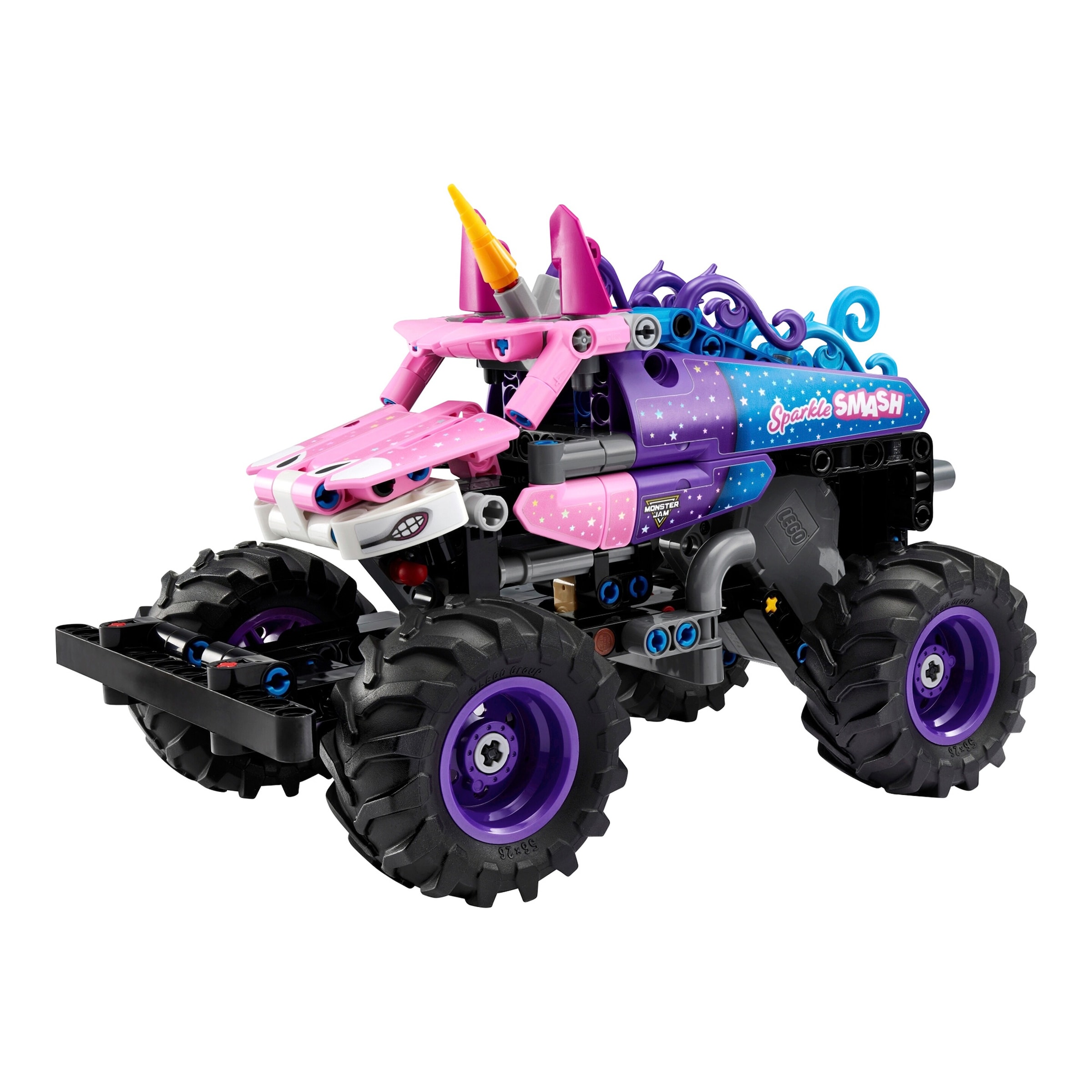 Lego® Technic 42220 Monster Jam™ Sparkle Smash™ mit Rückziehmotor
