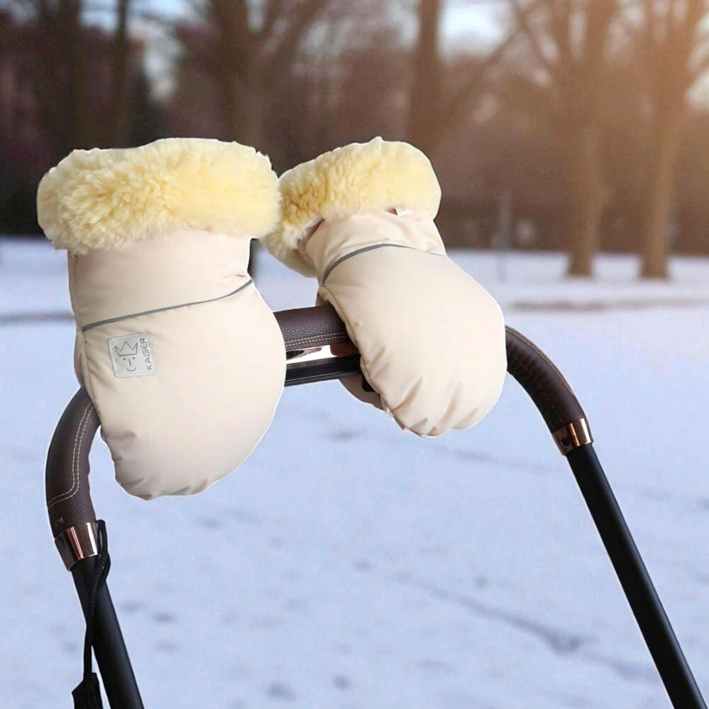 Kaiser Lammfell-Handwärmer REFLECT beige