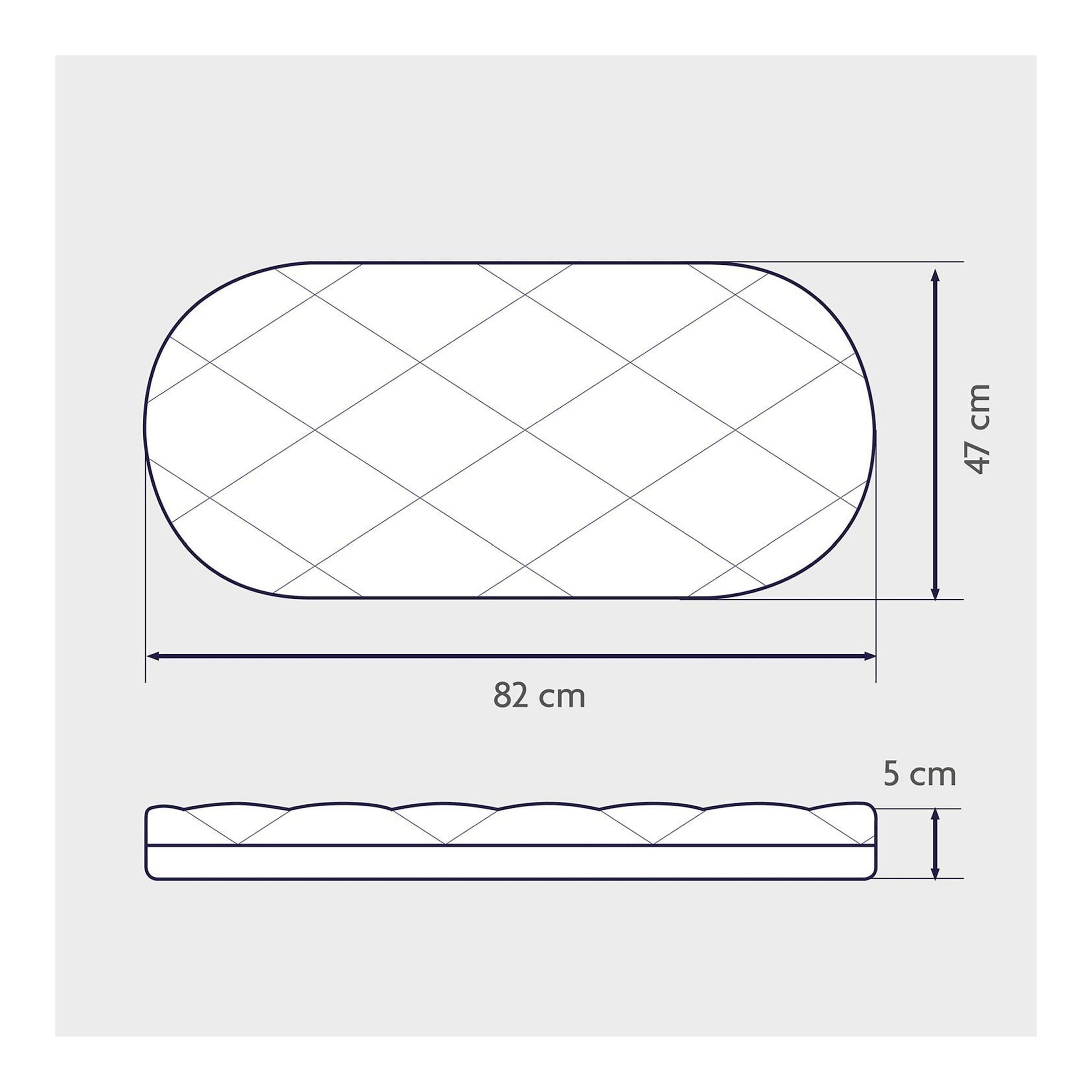 Julius Zöllner Matratze Dr. Lübbe Premium für Stubenwagen Maxi 82x47 cm