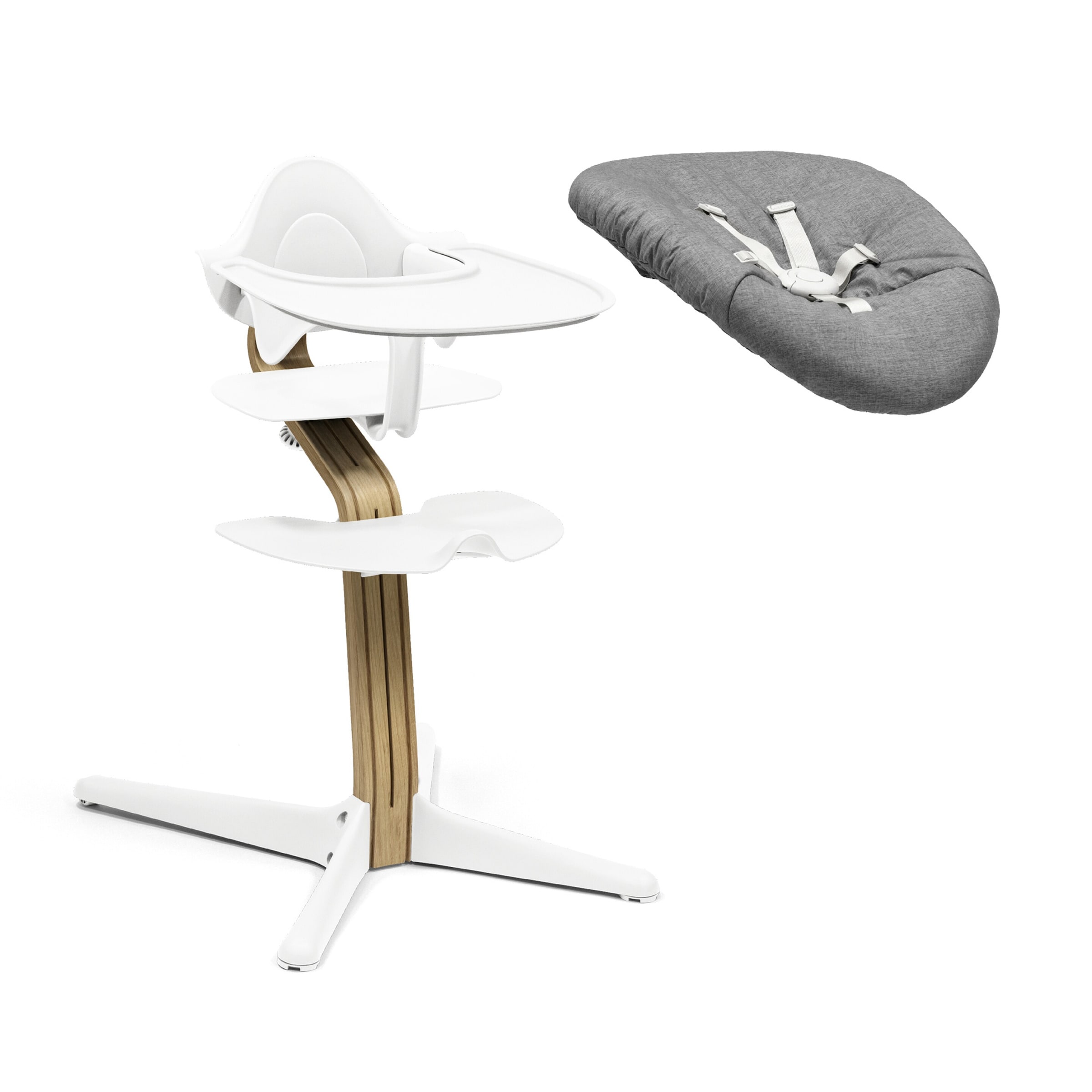 Stokke® Nomi Bundle Hochstuhl Eiche inkl. Newbornset, Babyset und Tray