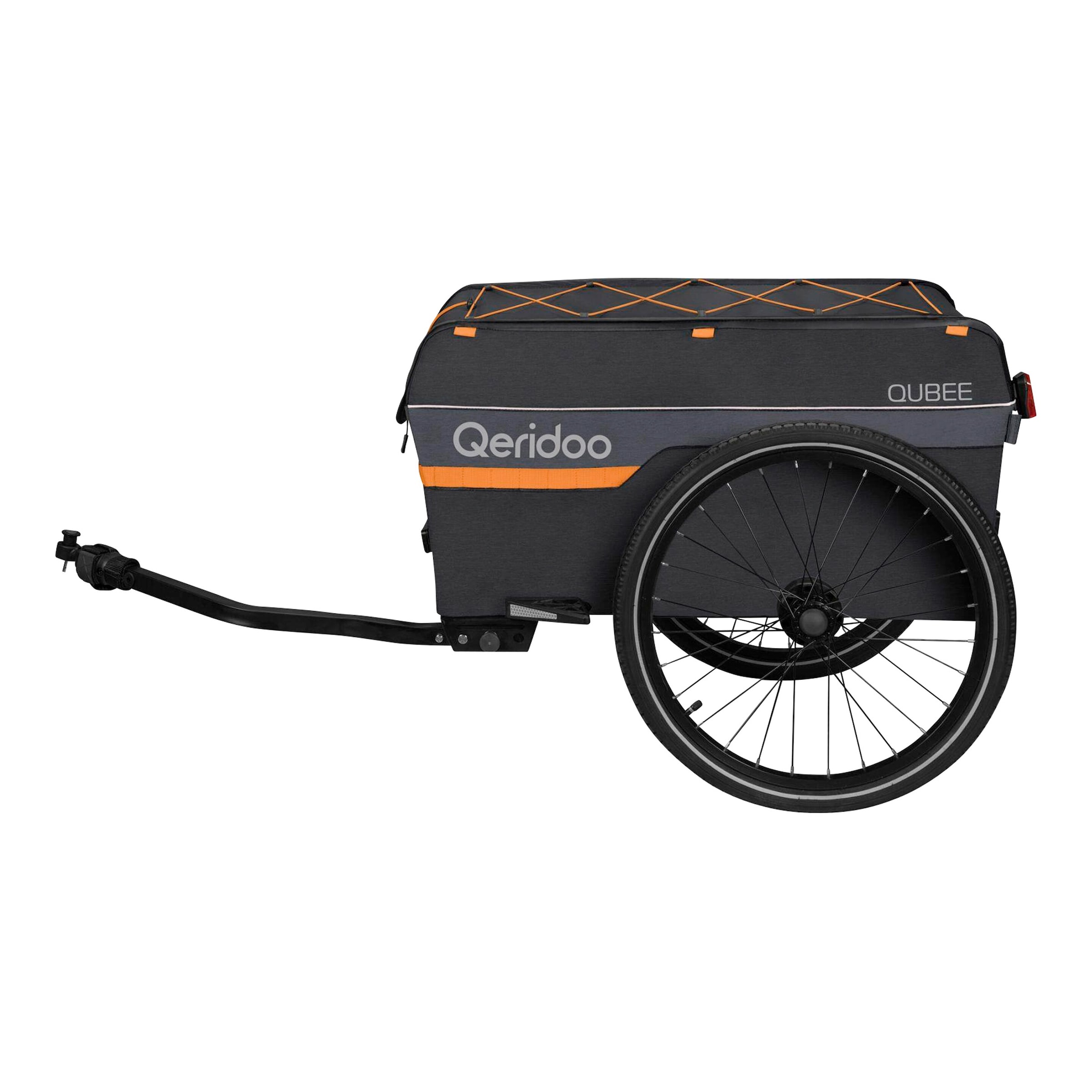 Qeridoo Fahrradanhänger Qubee Grey