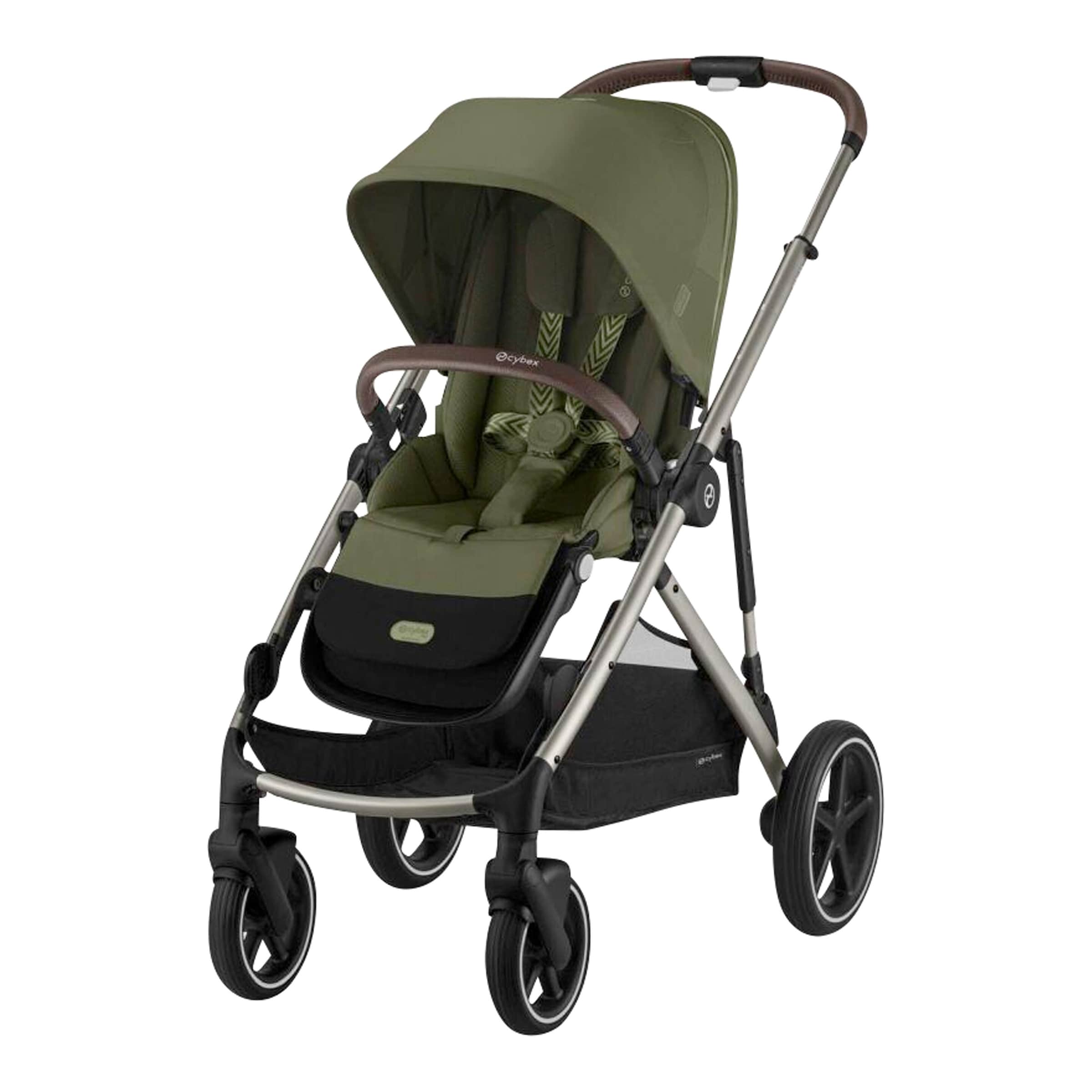 Cybex Gold Zwillings- und Kinderwagen Geschwisterwagen Gazelle S gruen