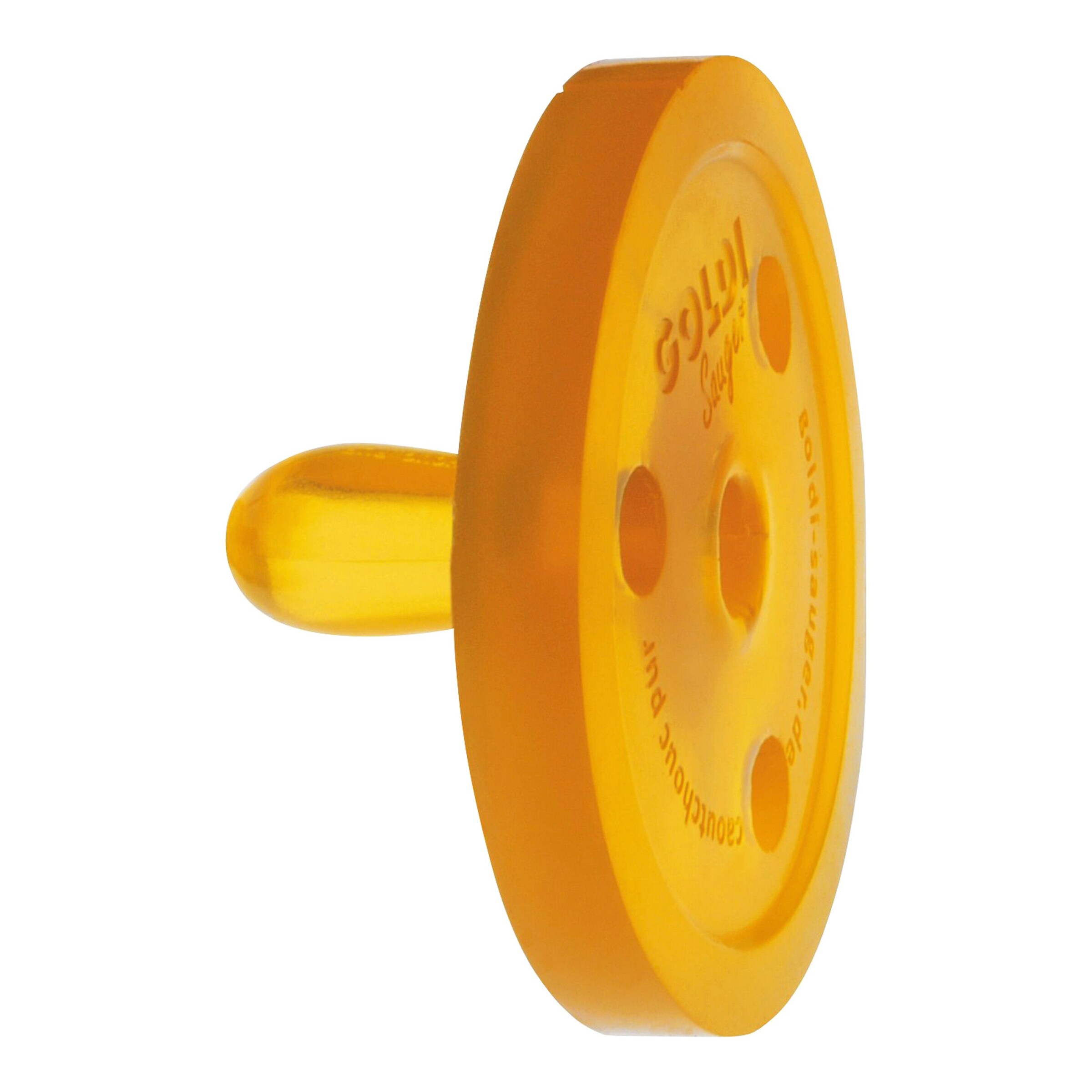 Goldi Schnuller Naturform oval XS, 0M aus Naturkautschuk
