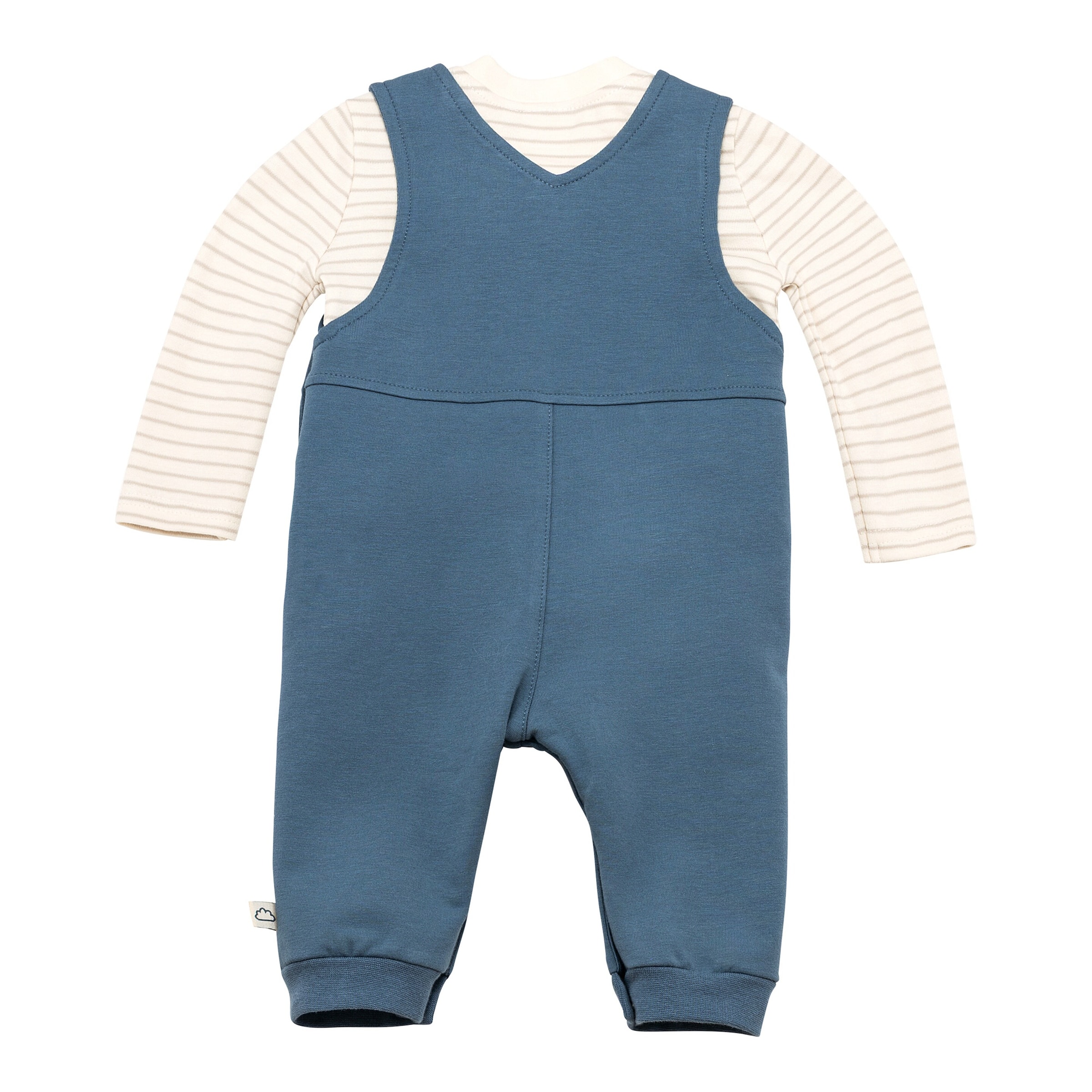 Bornino On The Road 2-tlg. Set Latzhose mit Shirt Ringel Bär