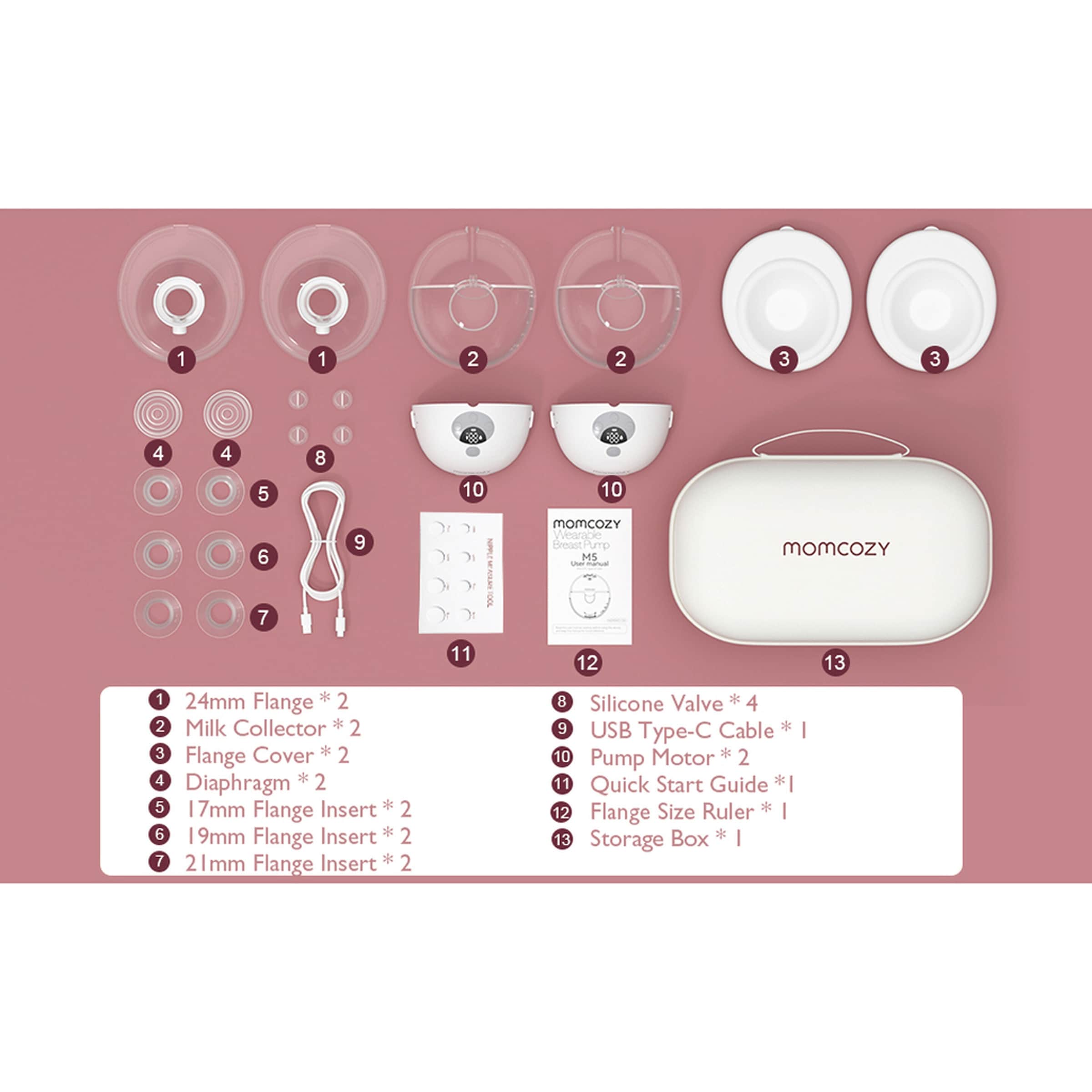Momcozy Elektrische Milchpumpe M5, tragbar