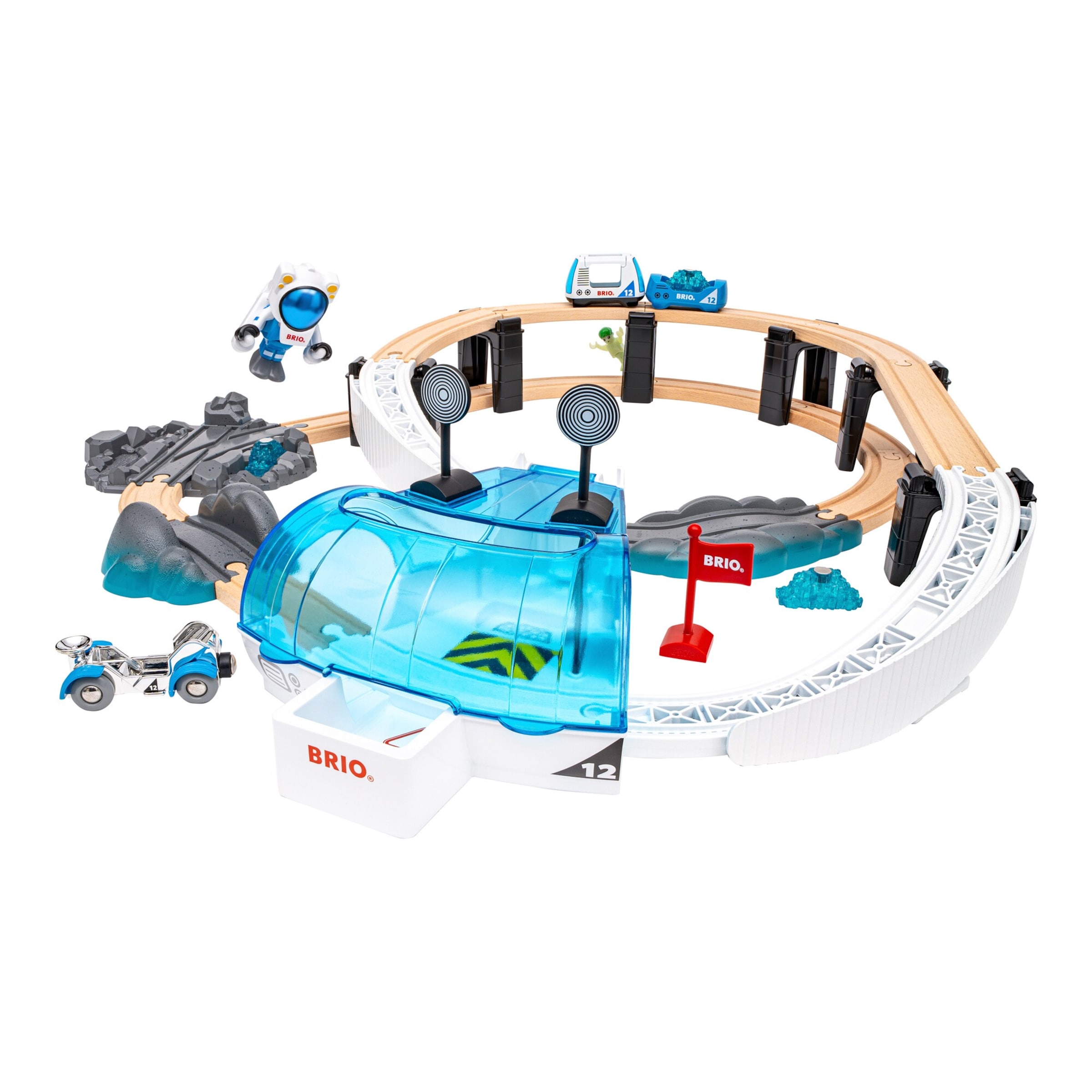 Brio Eisenbahn-Set Großes Weltraumstations-Set
