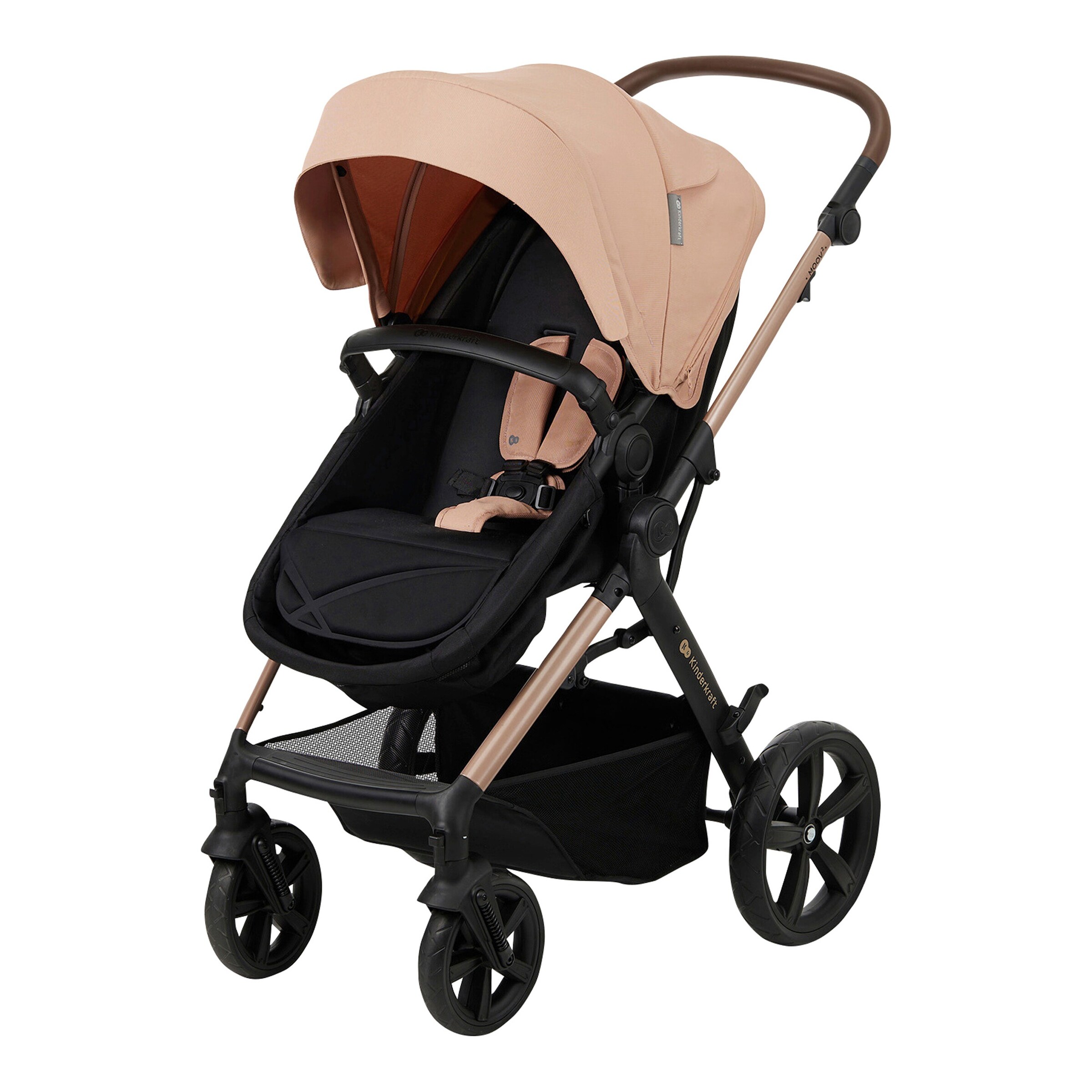 Kinderkraft Kombikinderwagen MOOV 2 Trio-Set inkl. Babyschale MINK PRO beige