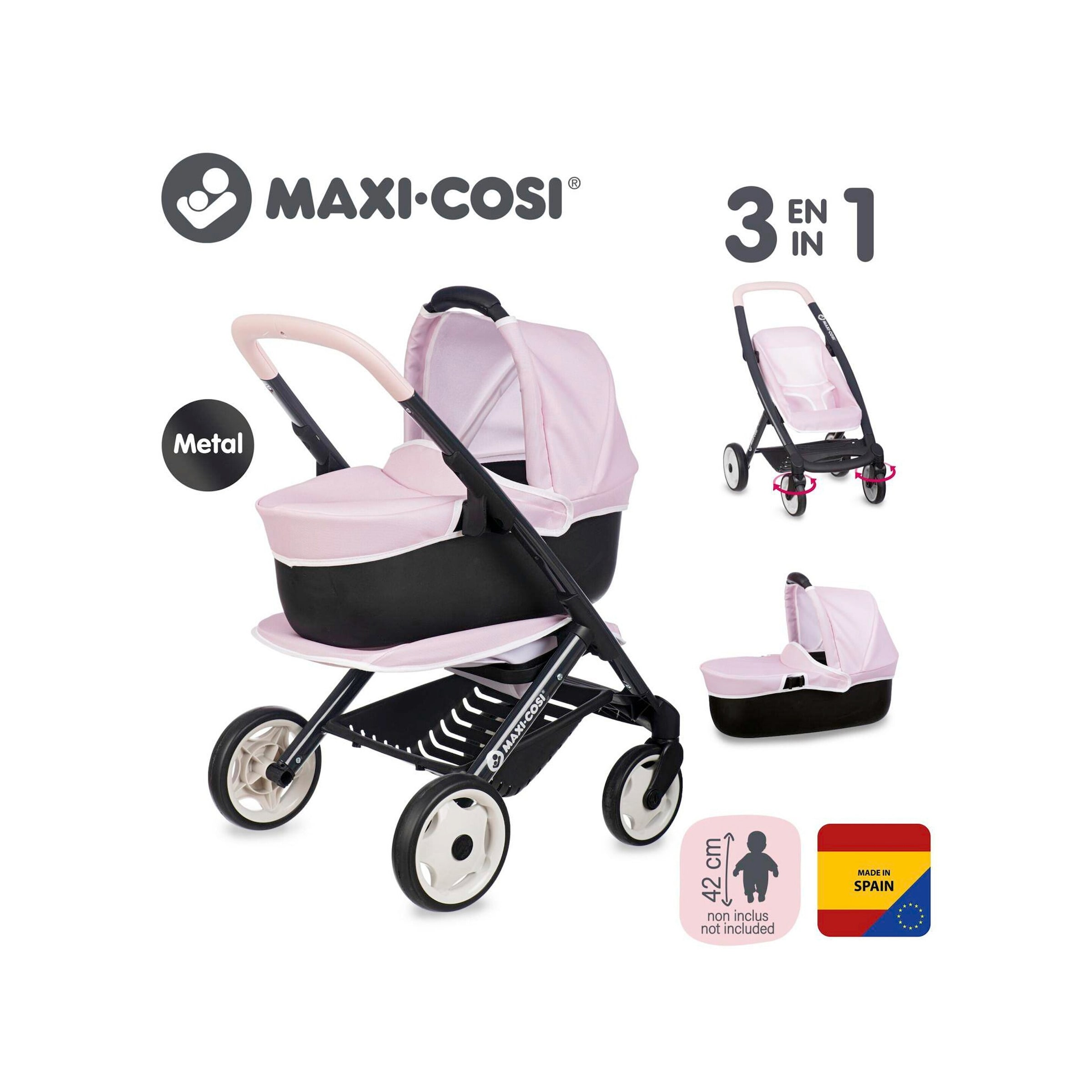 Smoby Puppenwagen 3in1 Maxi-Cosi